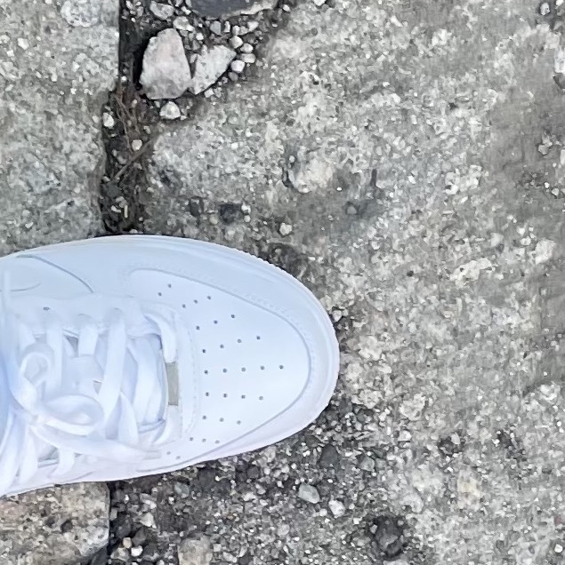 (GS) Nike Air Force 1 LE White 착용 스타일