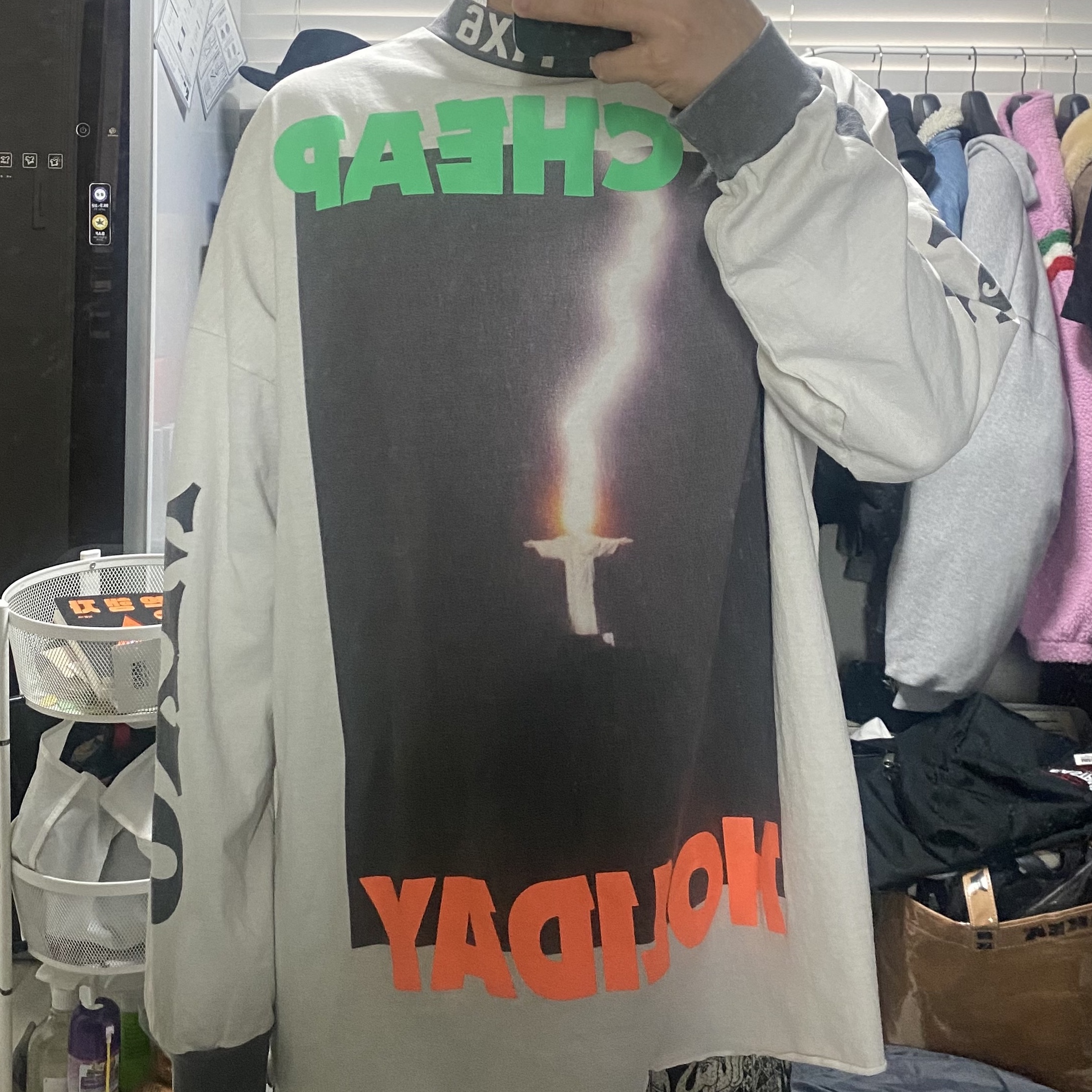 Saint Mxxxxxx LS T-Shirt A Cheap Holiday White - 24SS 착용 스타일