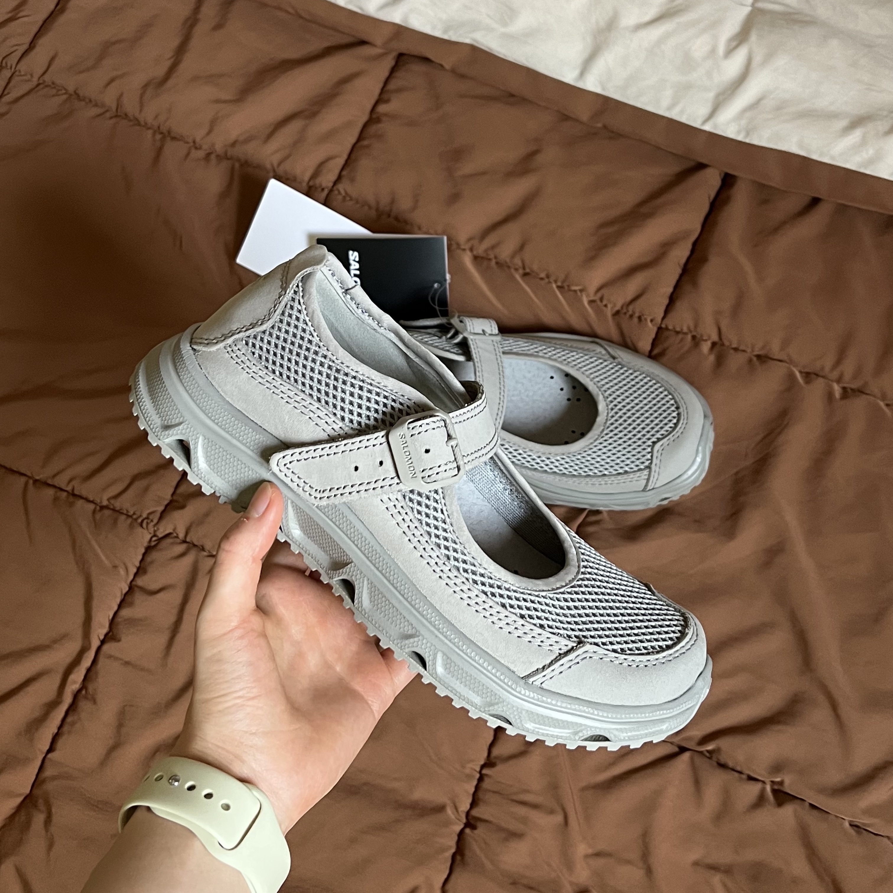 Salomon RX Marie Jeanne Ghost Gray 착용 스타일 - 1