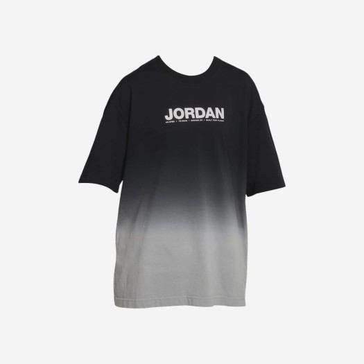 (W) 조던 오버사이즈 숏슬리브 티셔츠 블랙 - 아시아