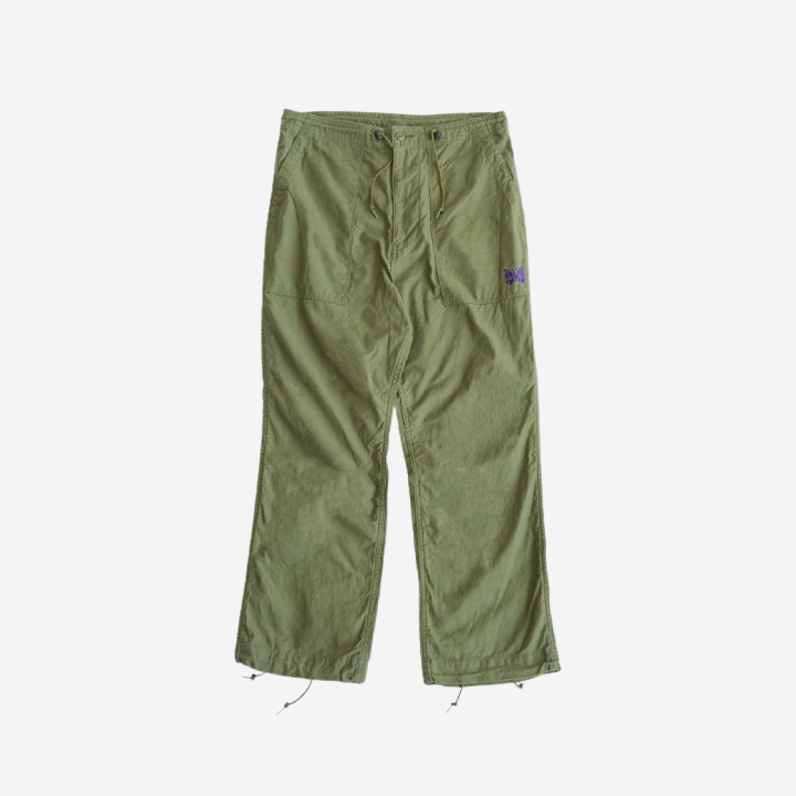 Needles String Fatigue Pants Back Sateen Olive 상세 이미지 1