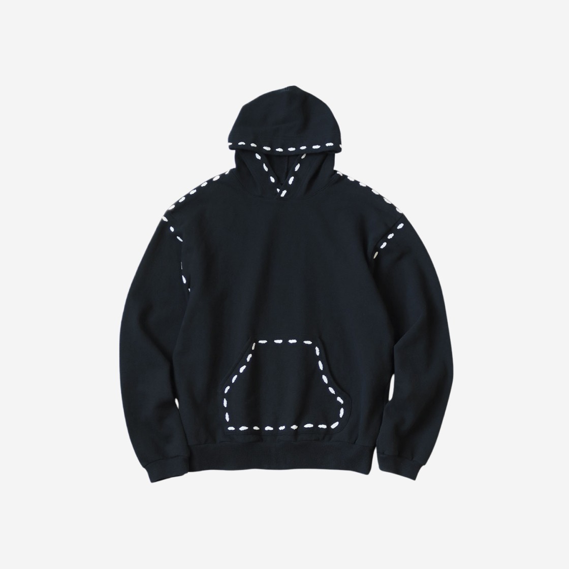 Kapital Fleece Marionette Hooded Sweatshirt Black 상세 이미지 1