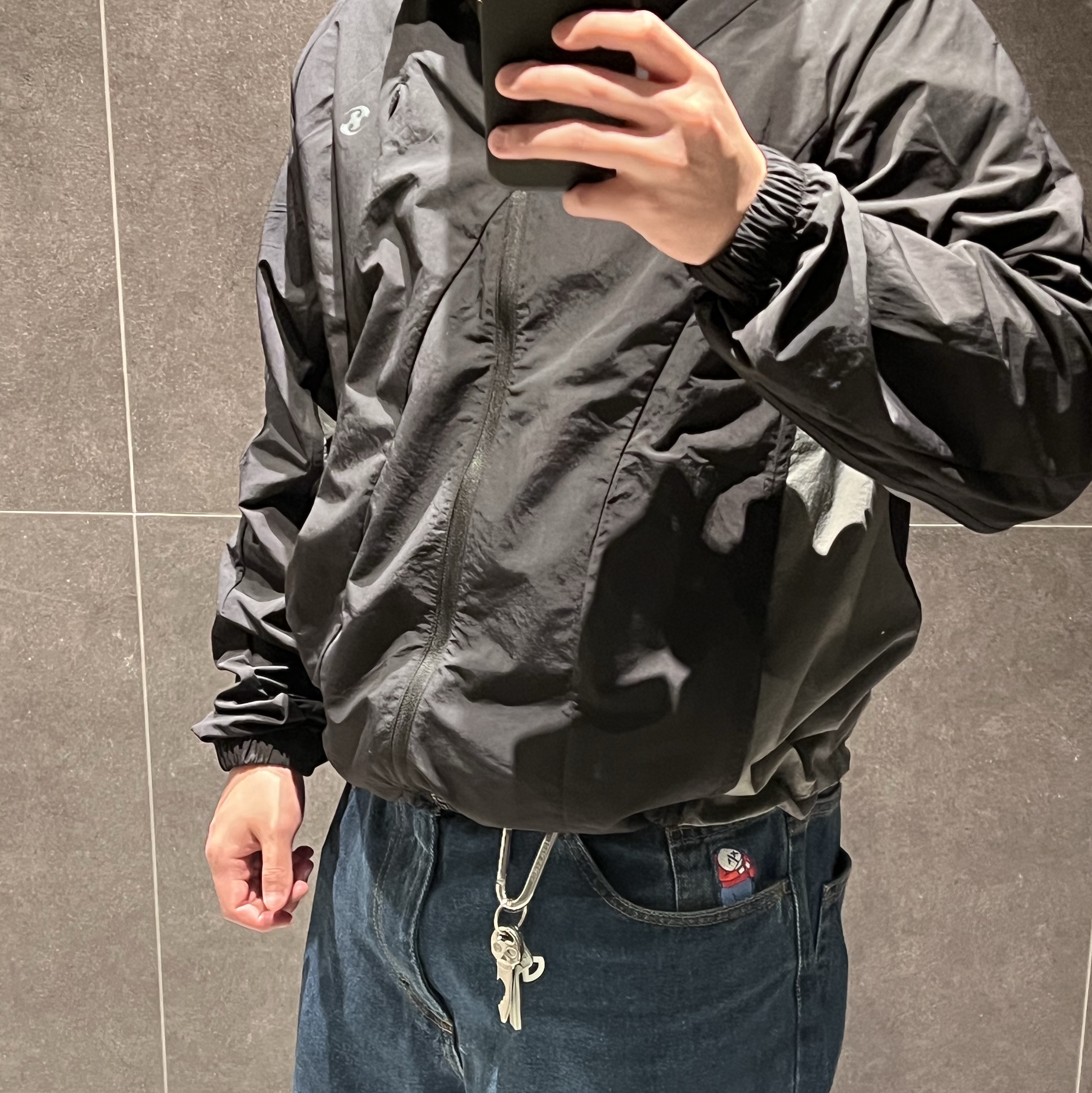 Sansan Gear Nylon Jacket Purple - 24SS 착용 스타일