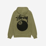 Stussy 8 Ball Hoodie Pigment Dyed Olive