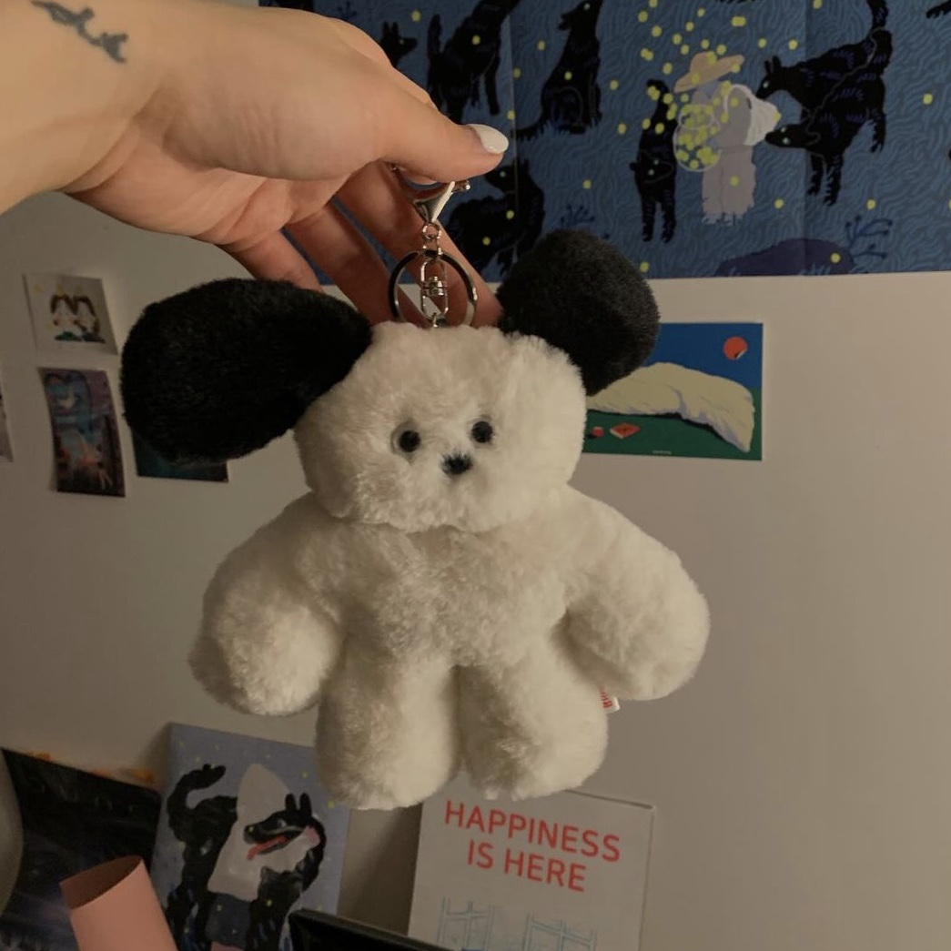 Lelbobrown Puppy Keyring Love 착용 스타일