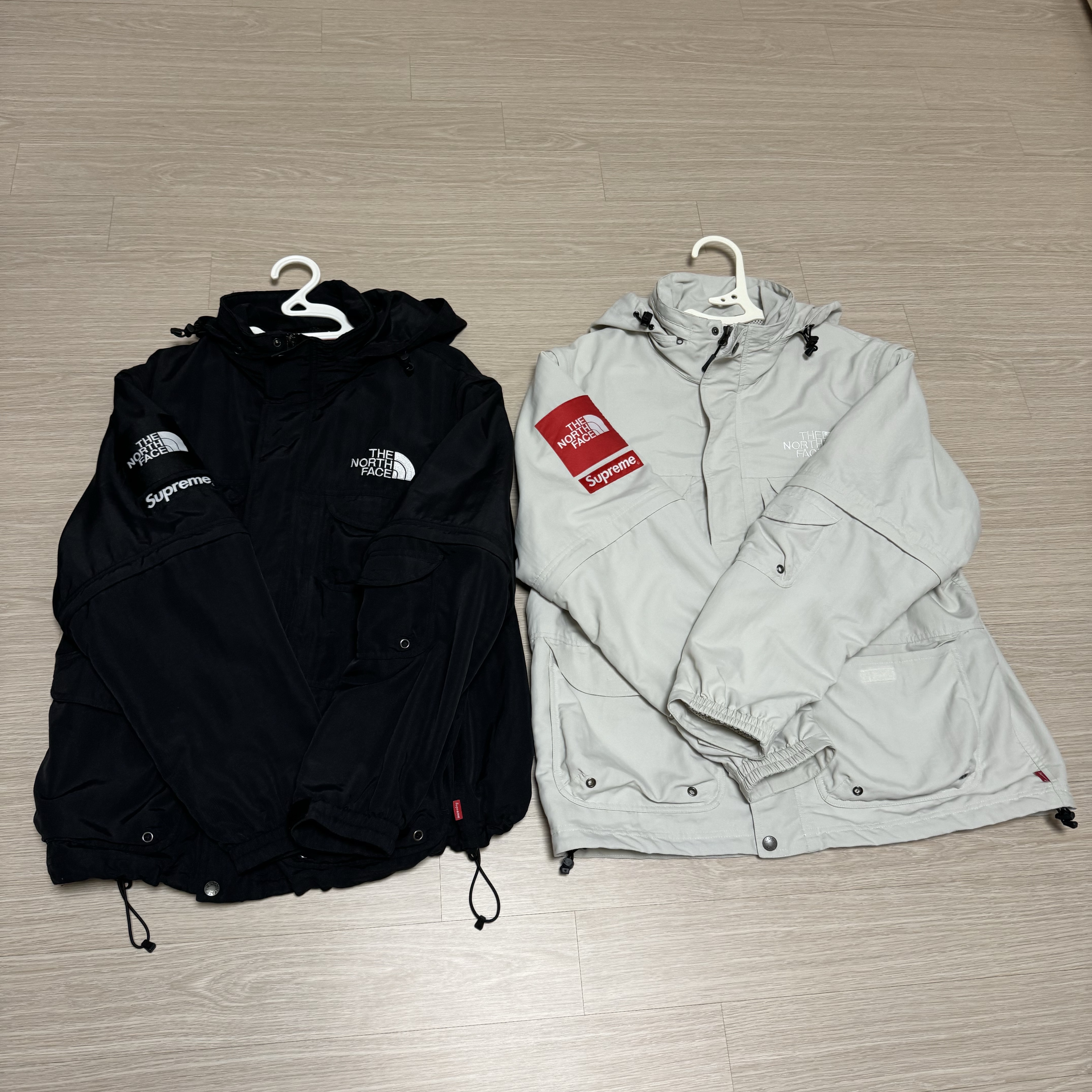 Supreme x The North Face Trekking Convertible Jacket Stone - 22SS 착용 스타일