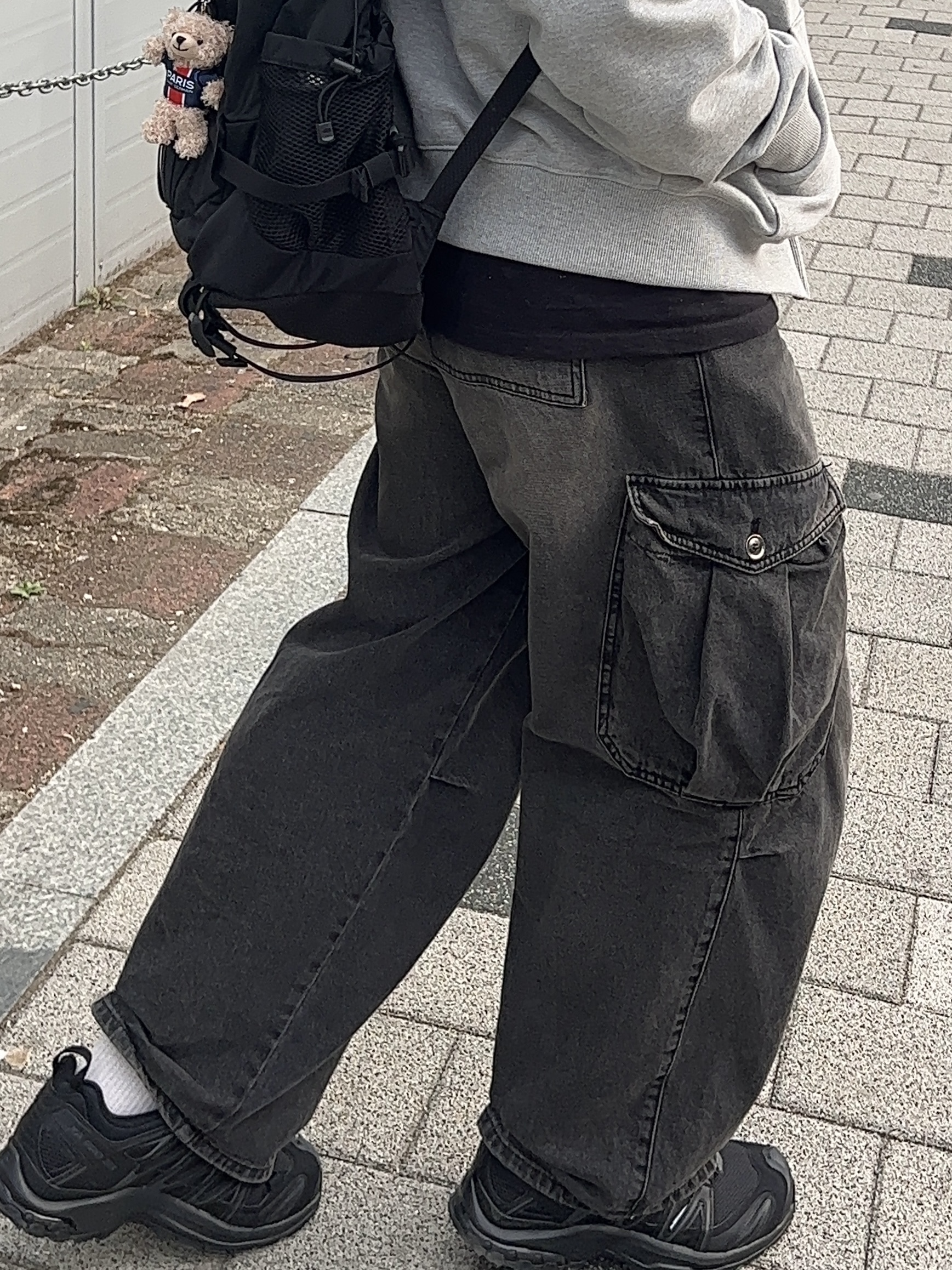Salomon XA Pro 3D Black Magnet, Paris Saint-Germain Justice Pretty Bear Keyring 착용 스타일
