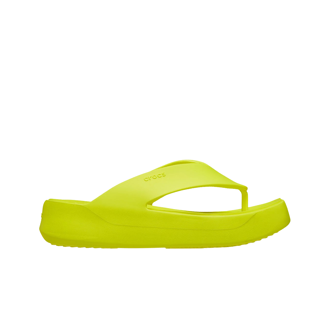 (W) 크록스 겟어웨이 플랫폼 플립 어시더티((W) Crocs Getaway Platform Flip Acidity) - 1
