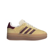 (W) Adidas Gazelle Bold Almost Yellow Maroon