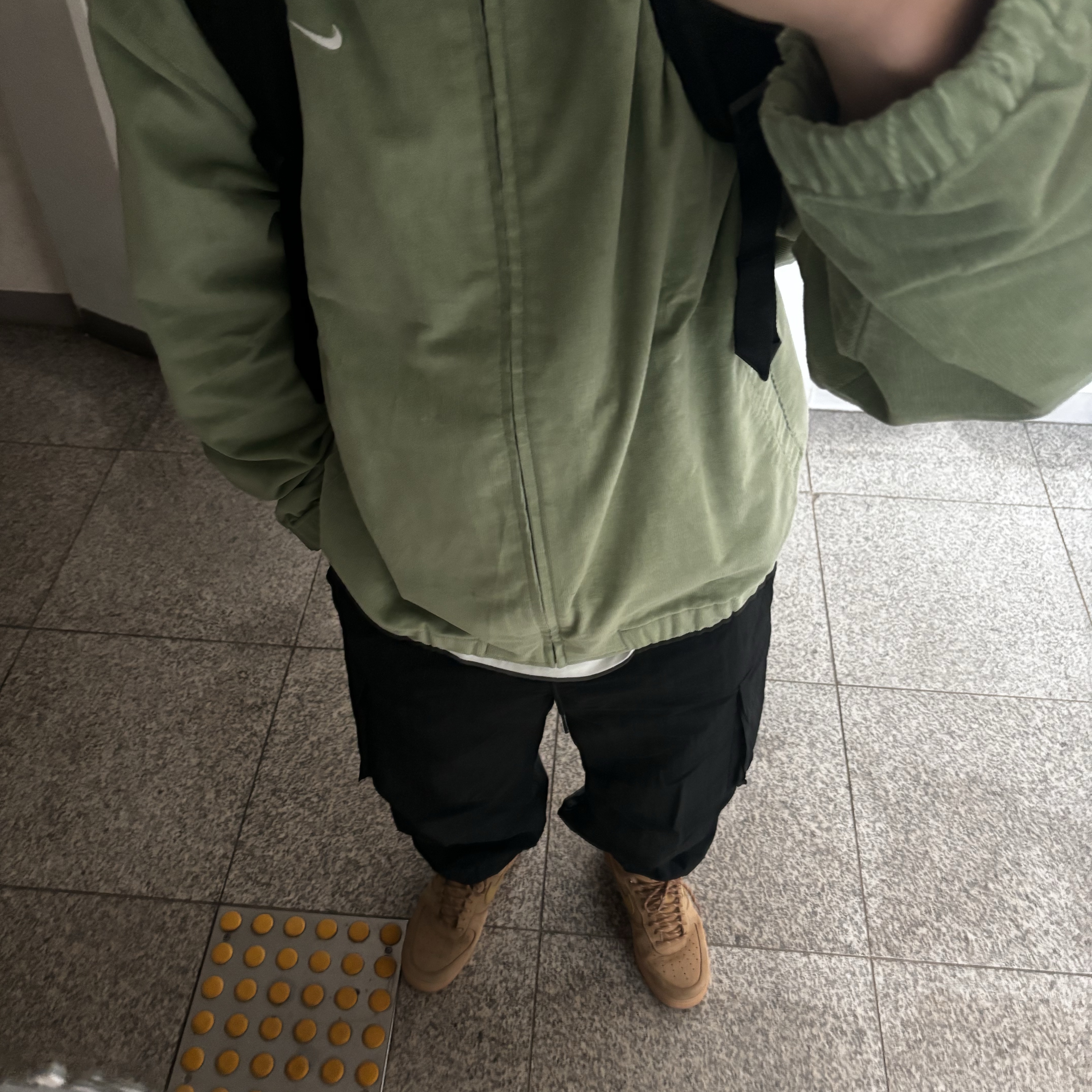 Nike Life Harrington Jacket Oil Green - Asia 착용 스타일