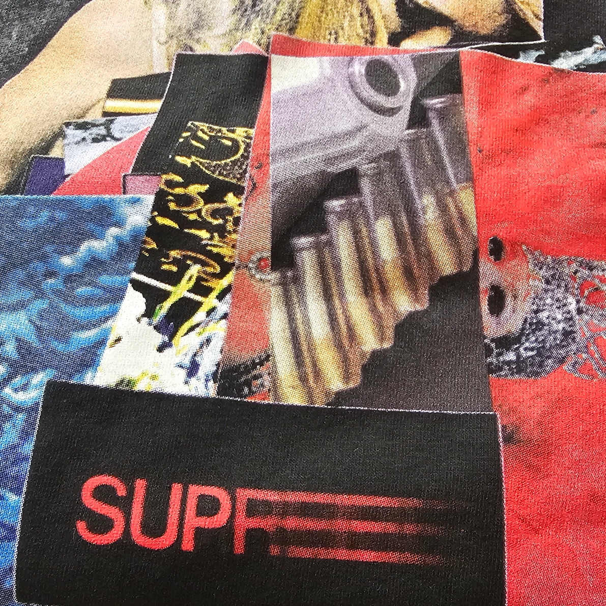 Supreme Stack T-Shirt Black - 21FW 착용 스타일