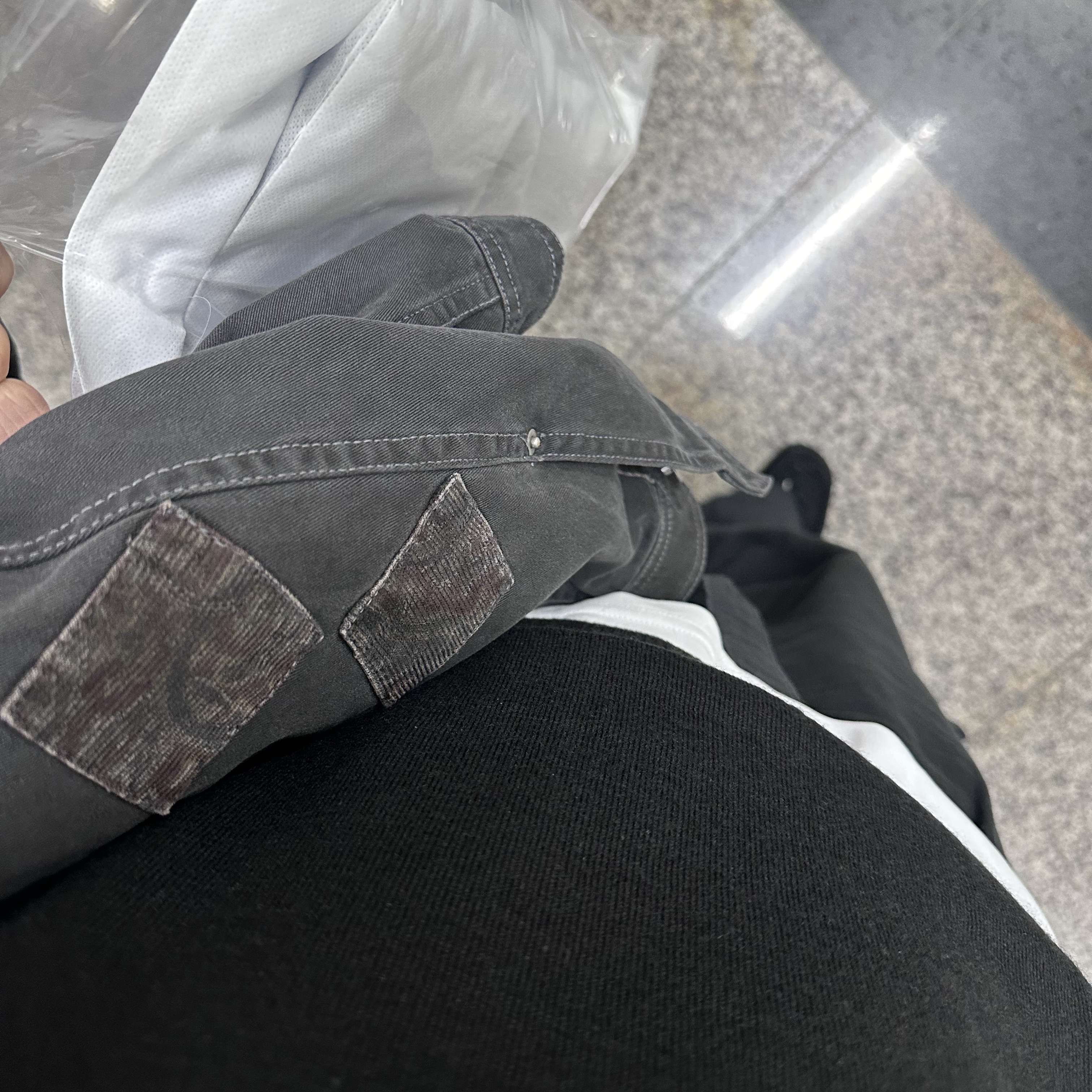 Polyteru Belted Cargo Pants 1.2v Black, [프리오더] Polyteru Wallabee Shoes Woven Black 착용 스타일 - 2