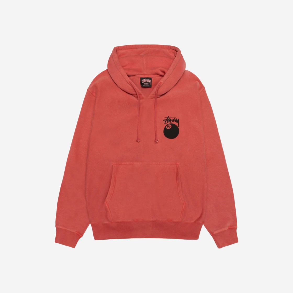 Stussy 8 Ball Hoodie Pigment Dyed Guava 상세 이미지 2