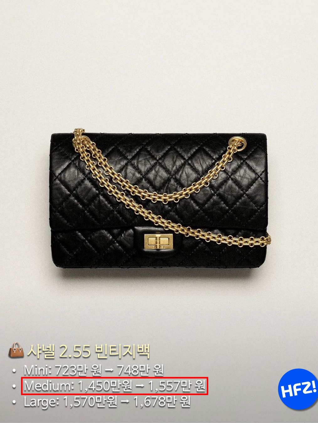 Chanel Medium 19 Handbag Shiny Goatskin & Gold Black, Chanel Small Classic Handbag Grained Calfskin & Silver Black 착용 스타일 - 7