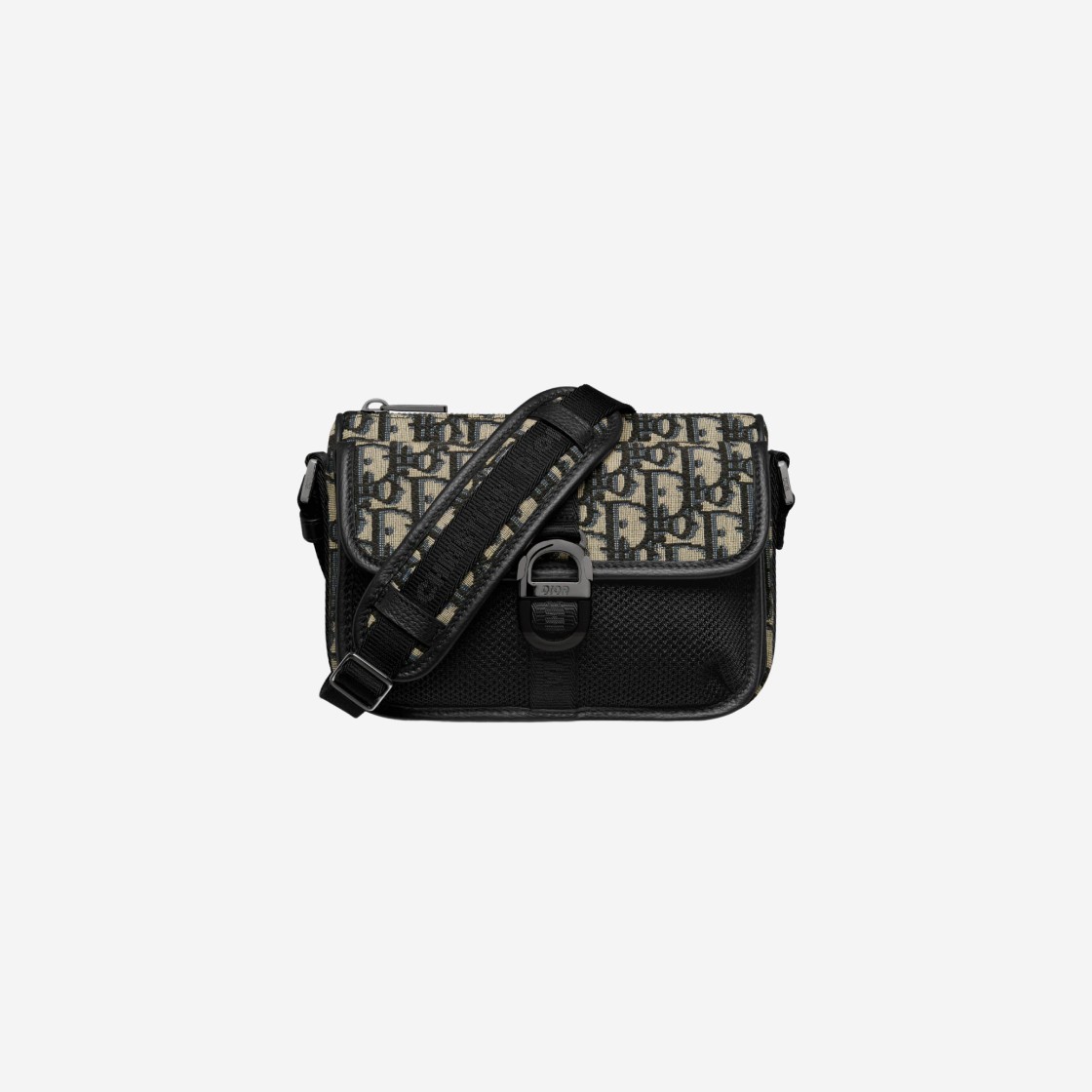 Dior Aqua Mini Messenger Bag Dior Oblique Jacquard Beige Black 상세 이미지 1