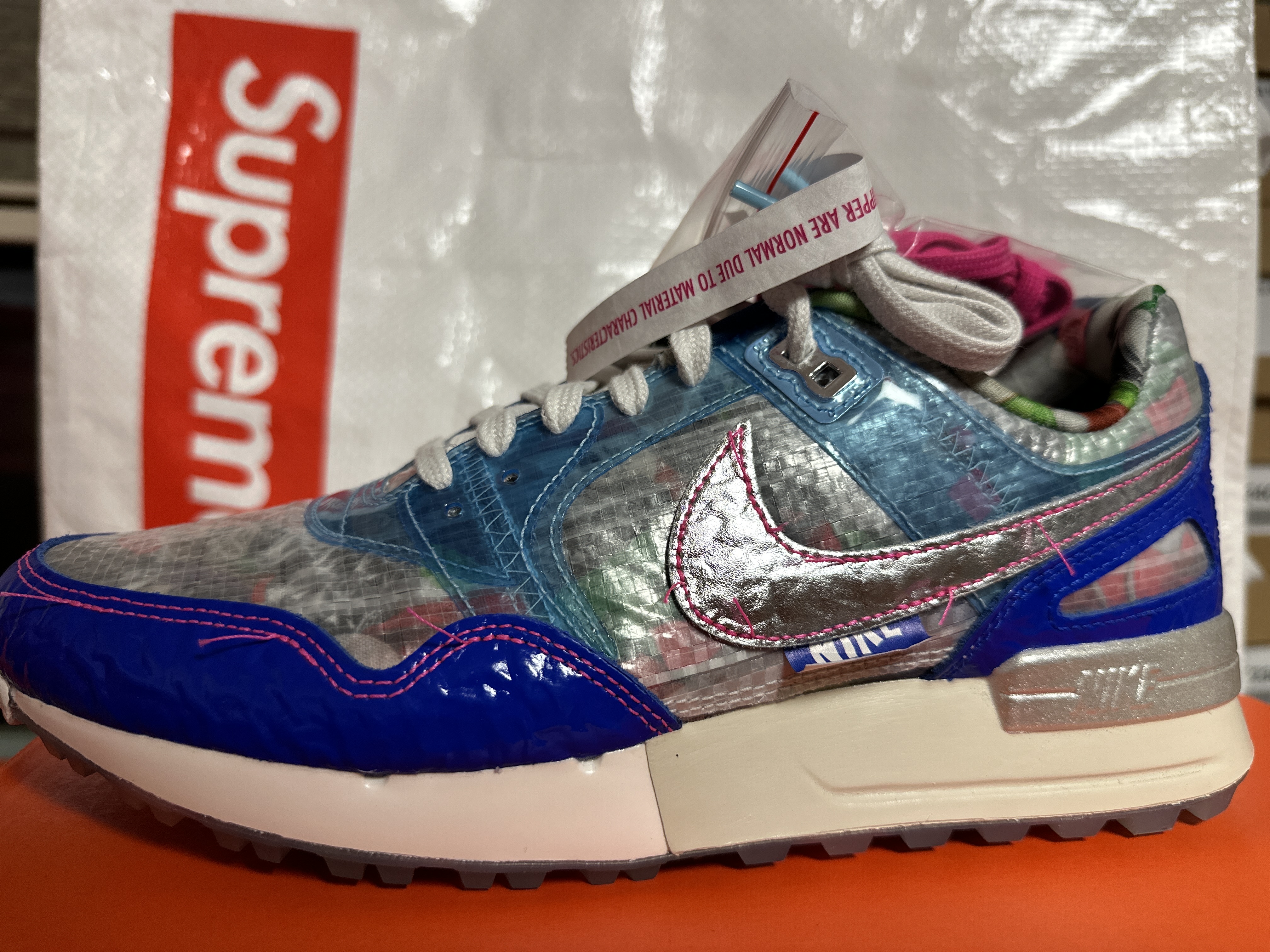 Nike Air Pegasus 89 Golf NRG Metallic Silver Racer Blue 착용 스타일