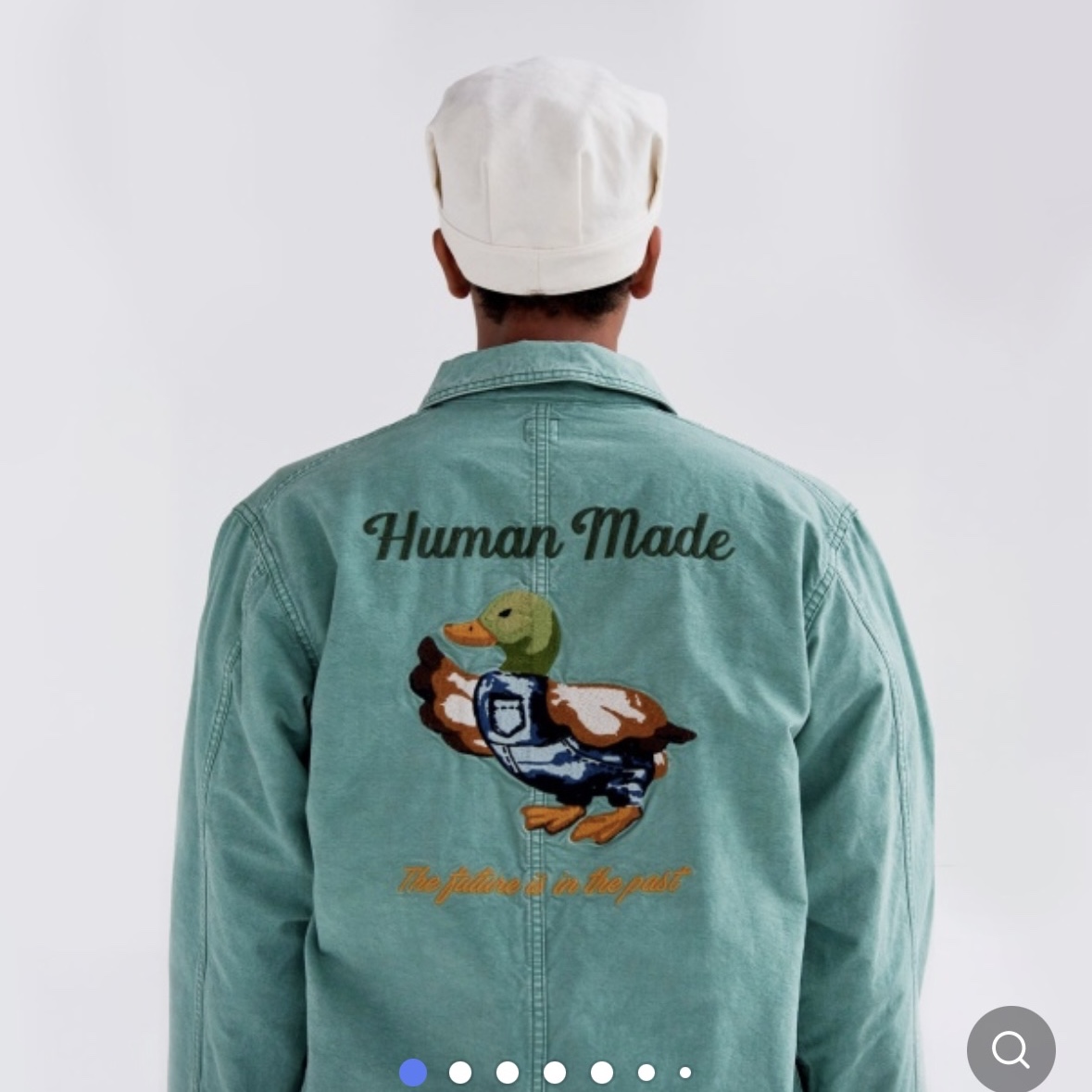 Human Made Garment Dyed Coverall Jacket Navy 착용 스타일 - 1