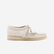Clarks Women Wallabee Nubuck White