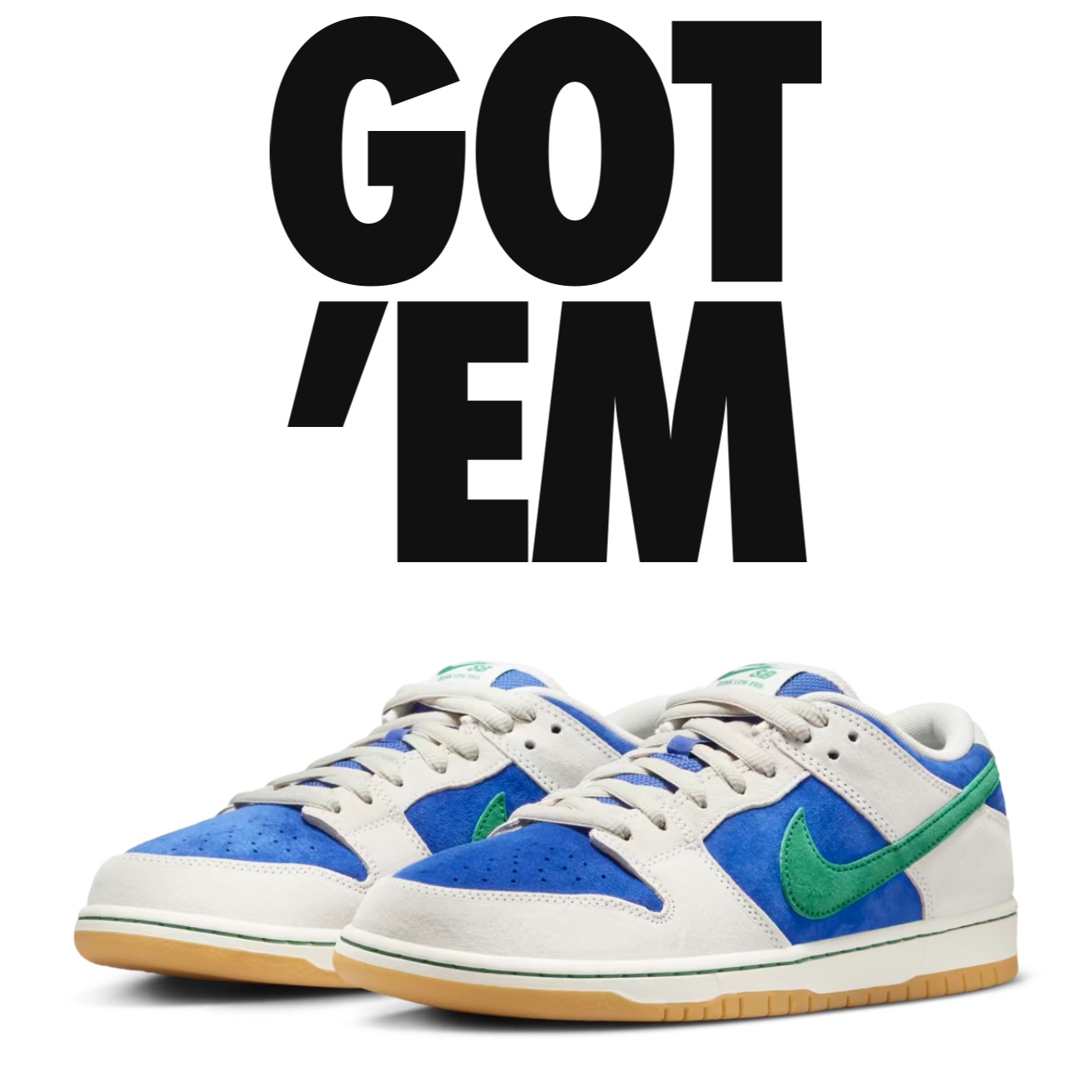 Nike SB Dunk Low Pro Phantom and Hyper Royal 착용 스타일