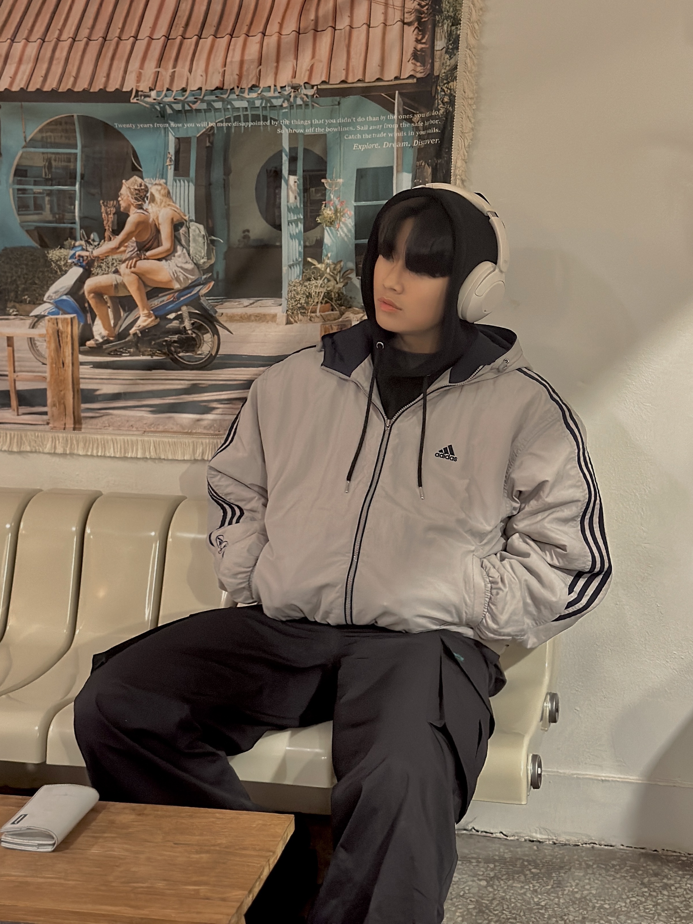 Nike x Stussy Air Penny II Rattan and Limestone 착용 스타일 - 2