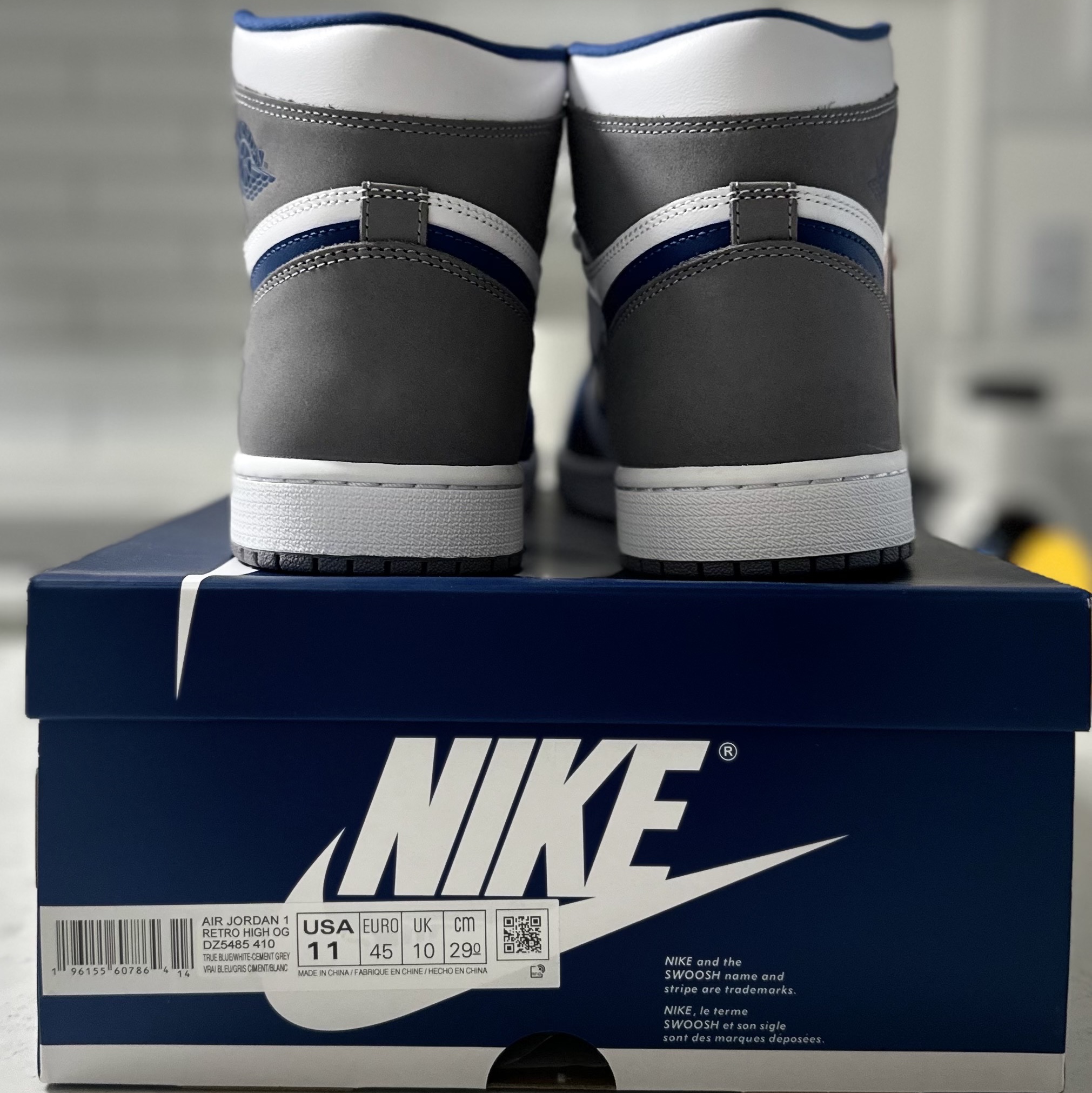 Jordan 1 Retro High OG True Blue 착용 스타일 - 2