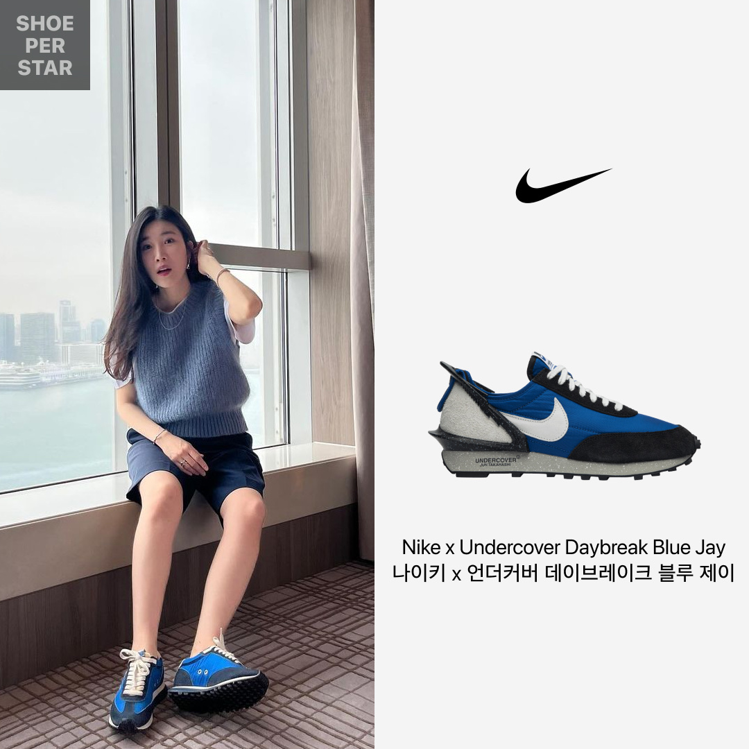 Nike x Undercover Daybreak Blue Jay 착용 스타일 - 1