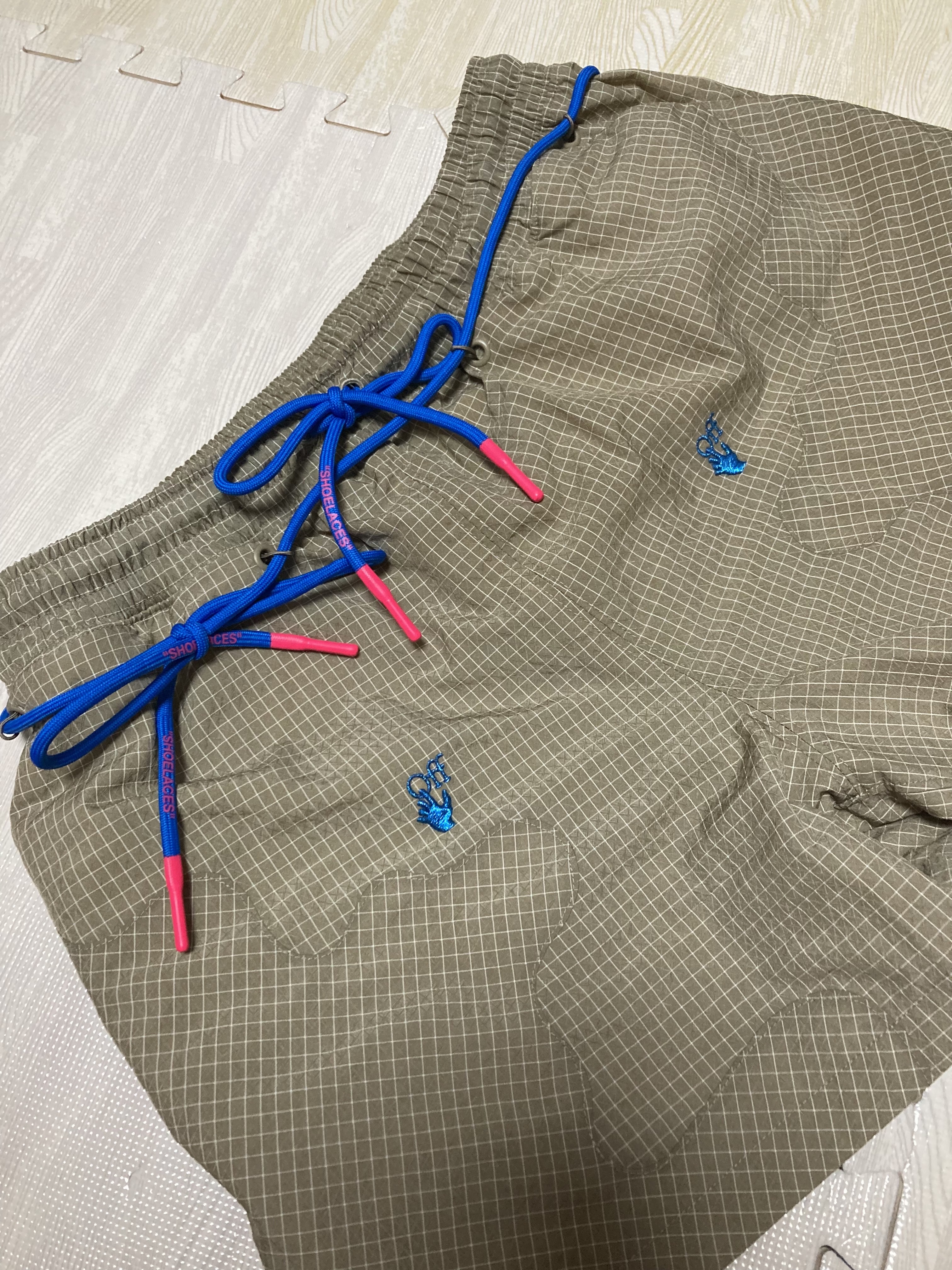 Nike x Off-White NRG Woven Shorts Khaki - Asia 착용 스타일 - 2