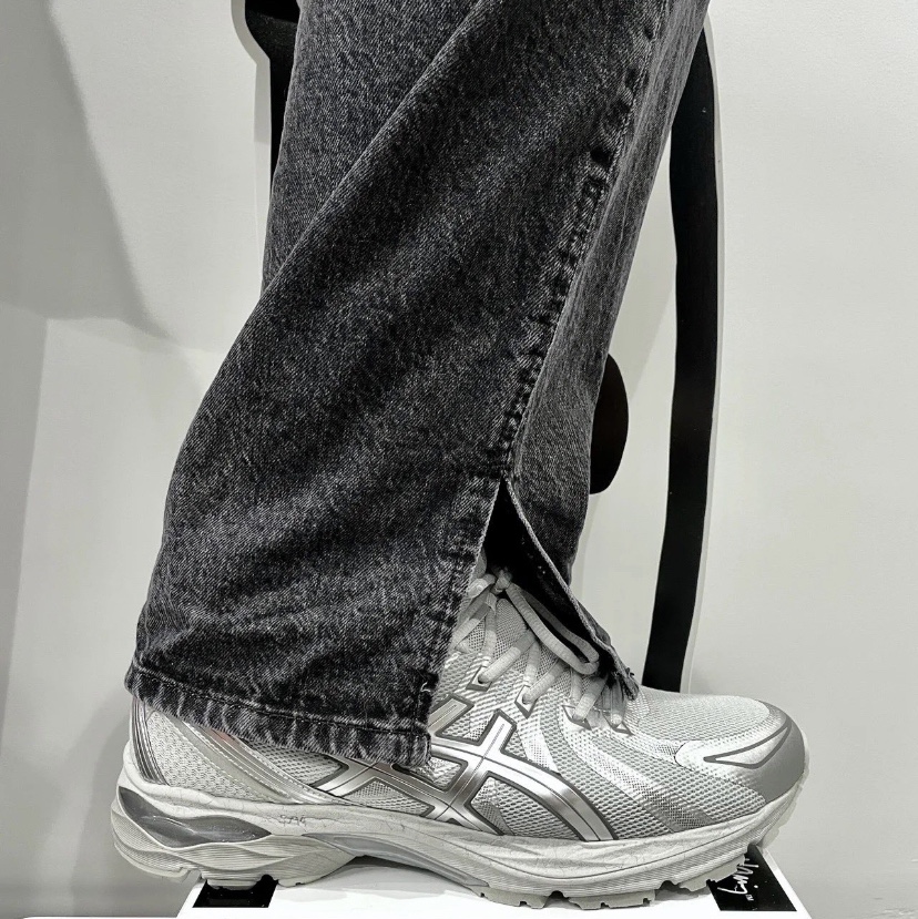 (W) Asics Gel-Flux 4 CN Gray Silver 착용 스타일