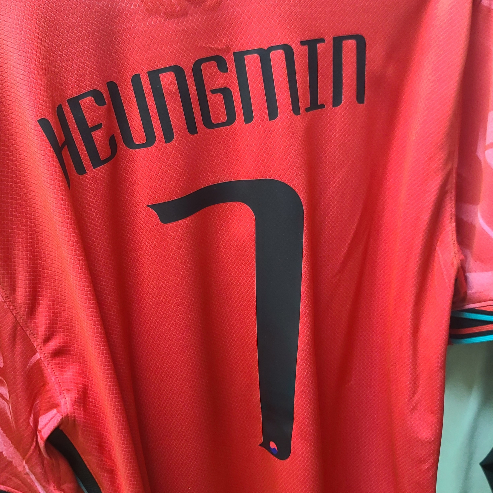 Nike Korea 2023/24 Dri-Fit Stadium Home Replica Jersey Black Global Red - Asia (Non Marking Ver.) 착용 스타일 - 2