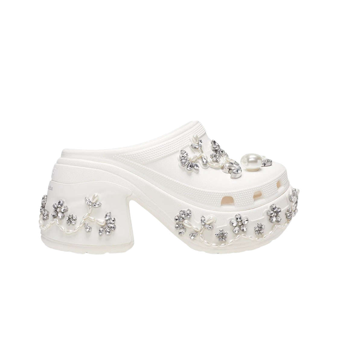 (W) 크록스 x 시몬 로샤 사이렌 클로그 화이트