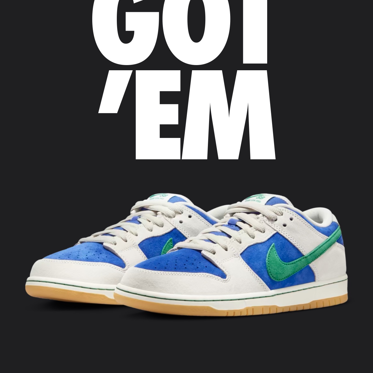 Nike SB Dunk Low Pro Phantom and Hyper Royal 착용 스타일
