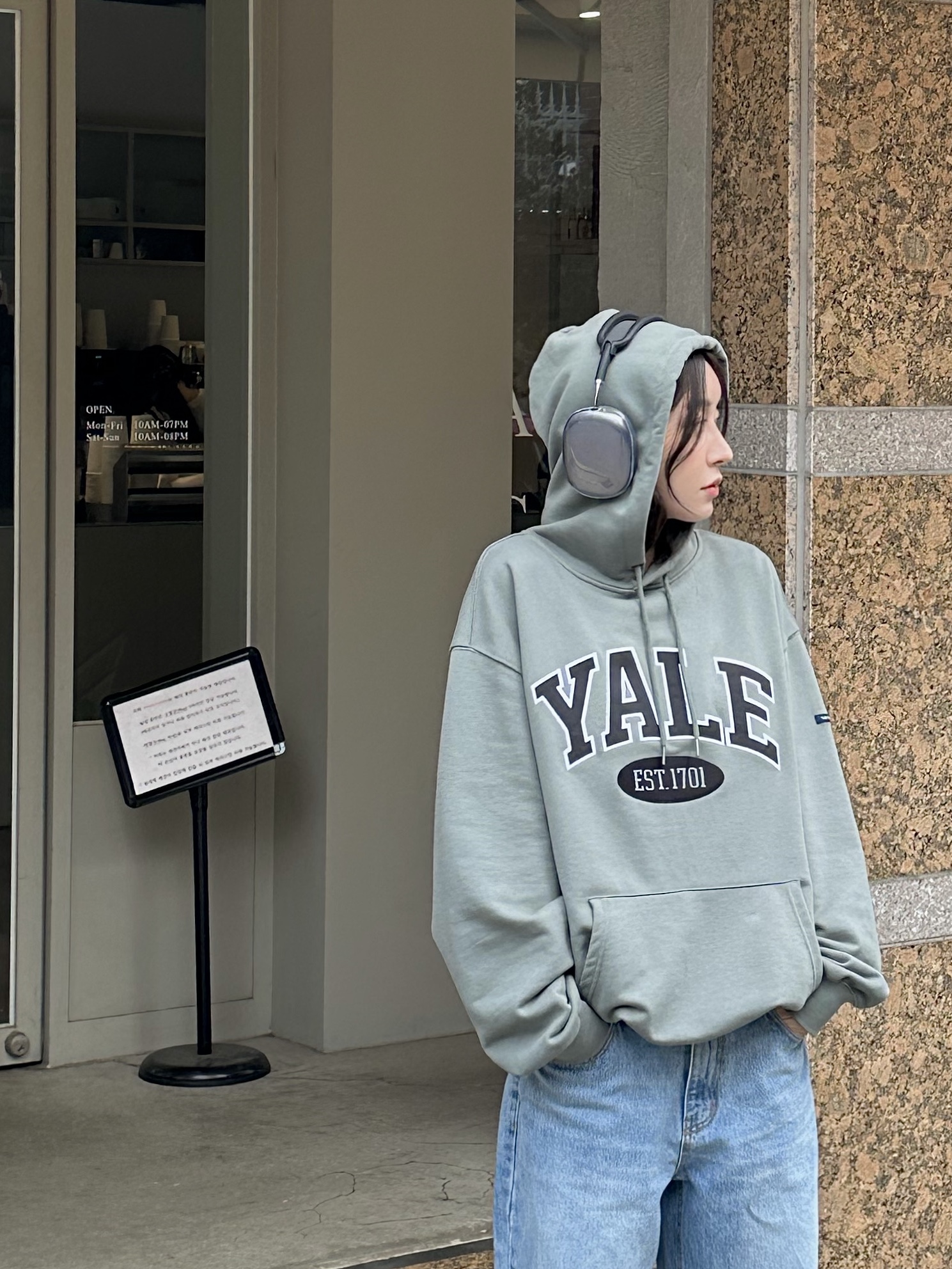 Apple AirPods Max Lightning Space Gray (Korean Ver.), Roa Hiking Katharina Sand 착용 스타일 - 4