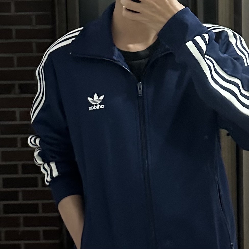 Adidas Adicolor Classic Beckenbauer Track Jacket Night Indigo - KR Sizing 착용 스타일