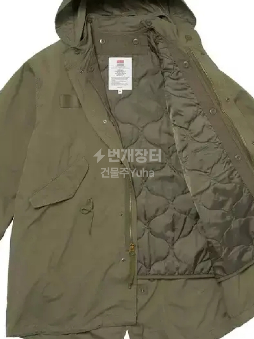 Supreme Futura Fishtail Parka Olive - 24SS 착용 스타일 - 2
