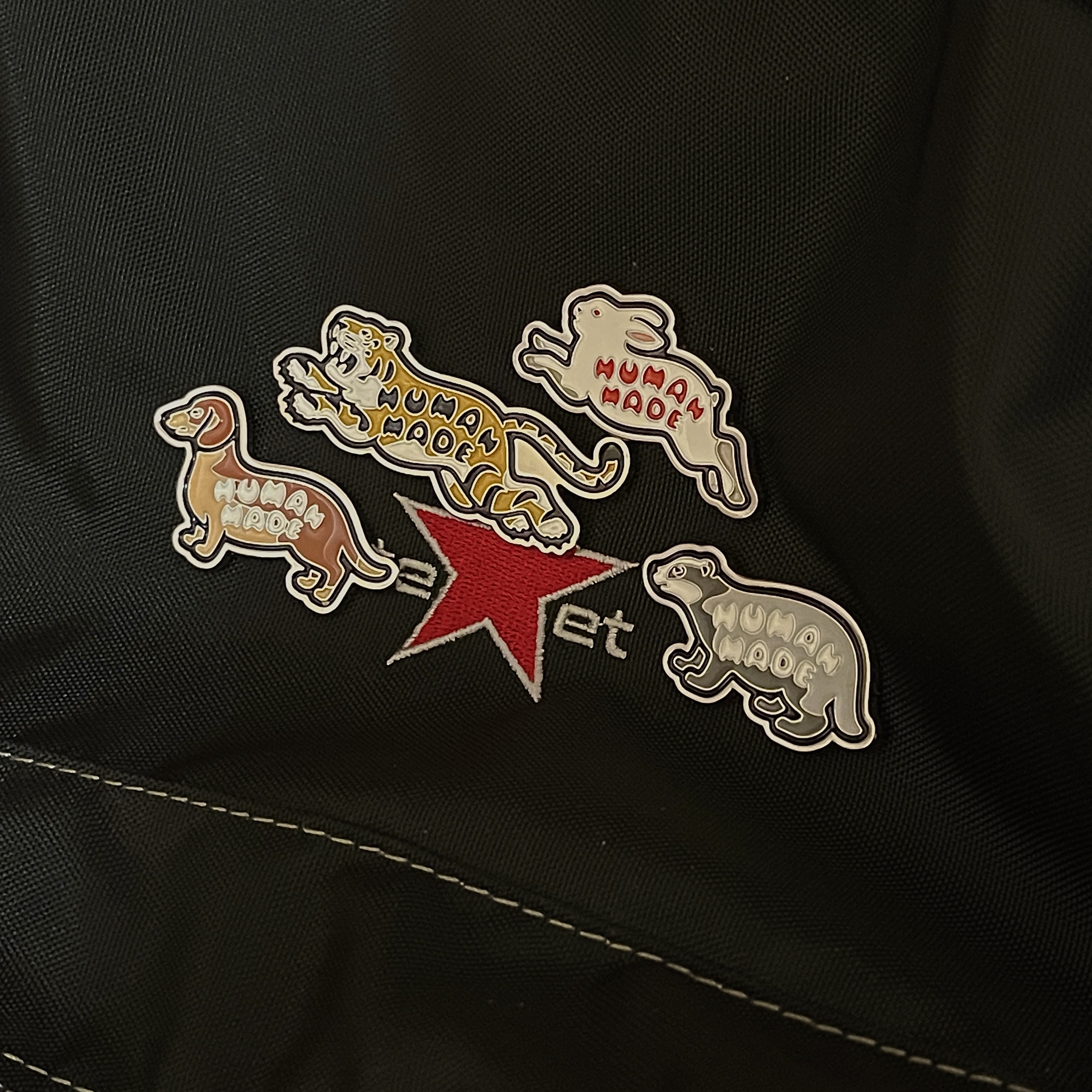 Human Made Animal Pin Set #2 Silver, Human Made Animal Pin Set #1 Silver 착용 스타일