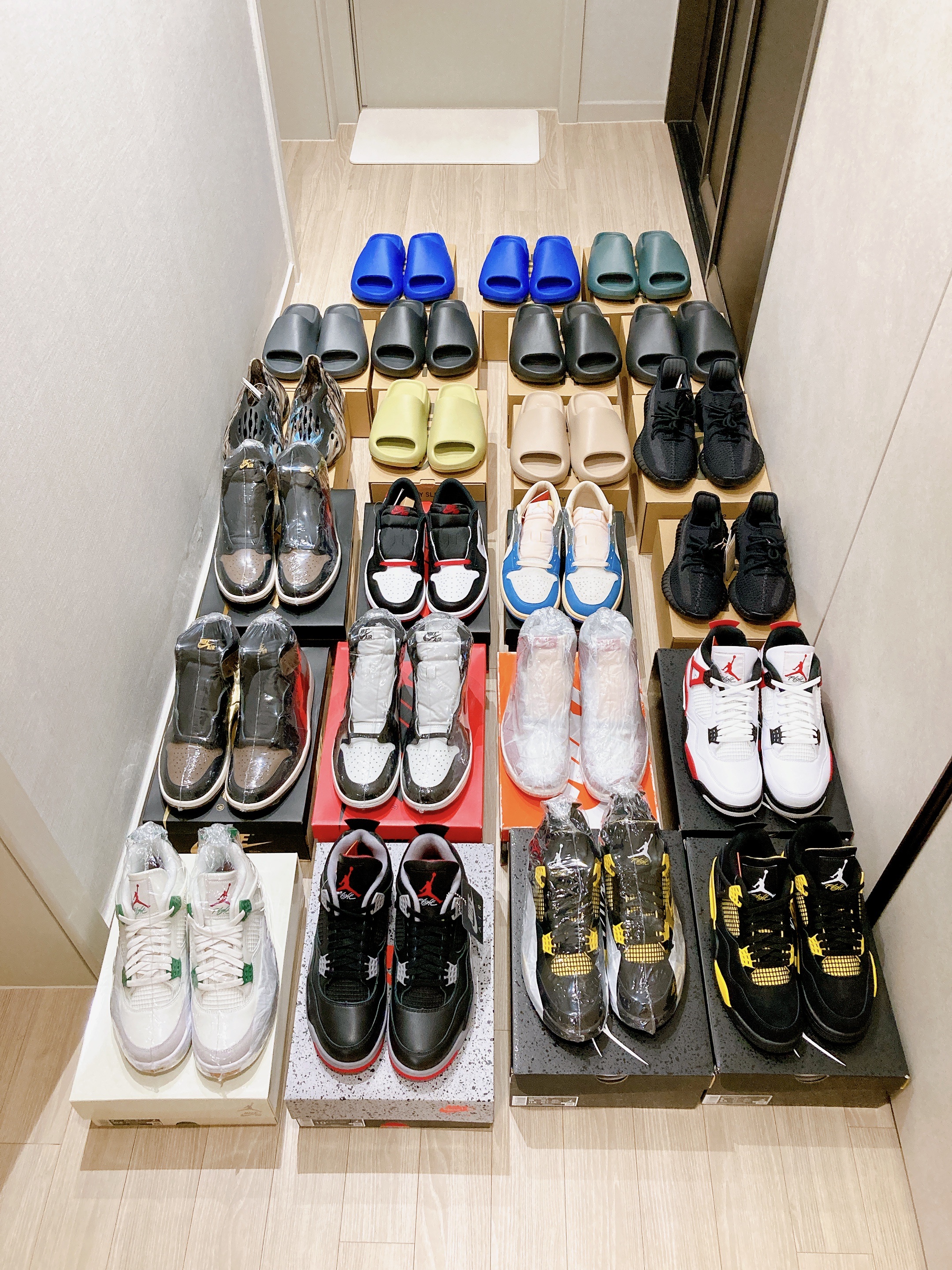 Jordan 4 x Nike SB Retro SP Pine Green, Jordan 4 Retro Bred Reimagined 착용 스타일