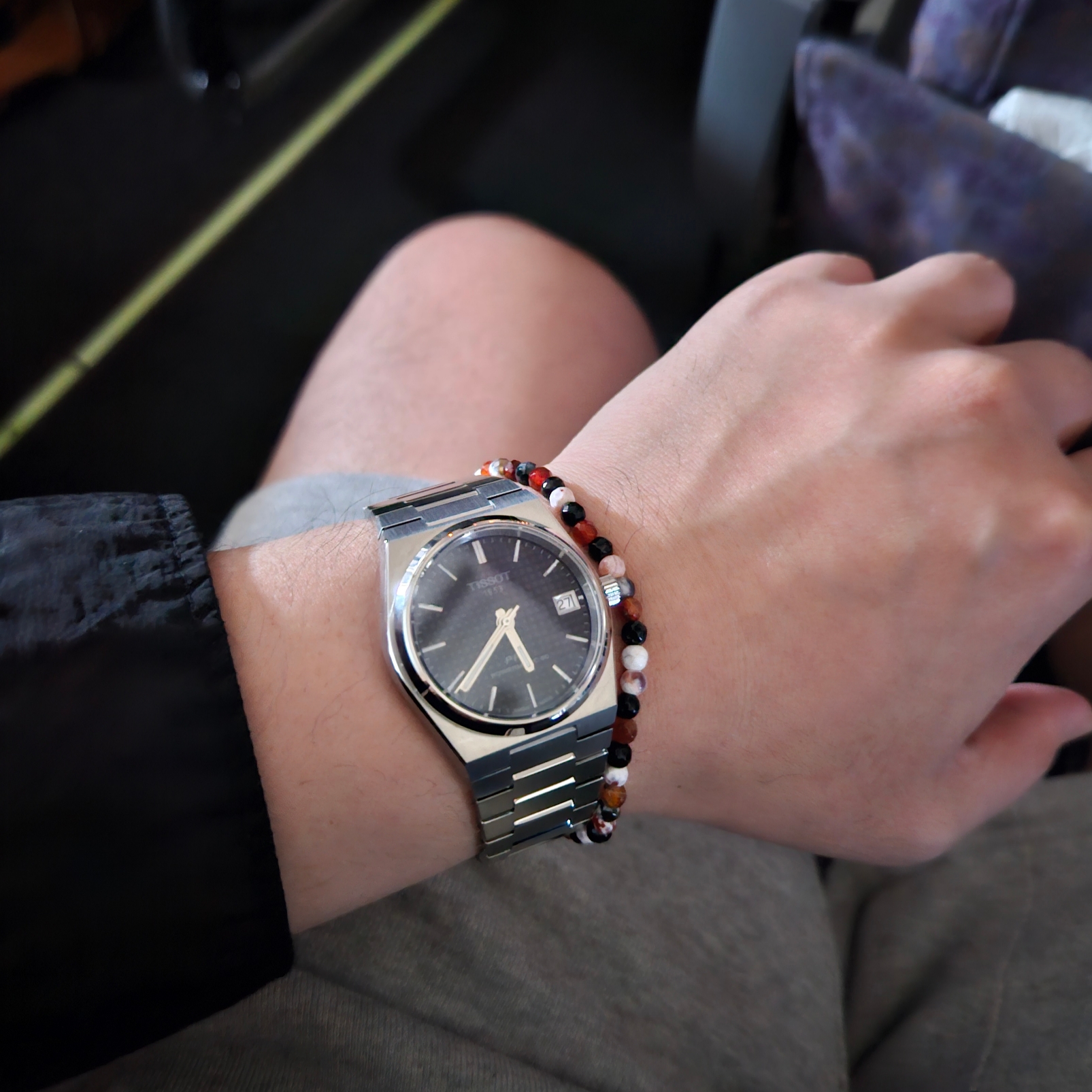 Tissot PRX Powermatic 80 35mm Steel Black 착용 스타일