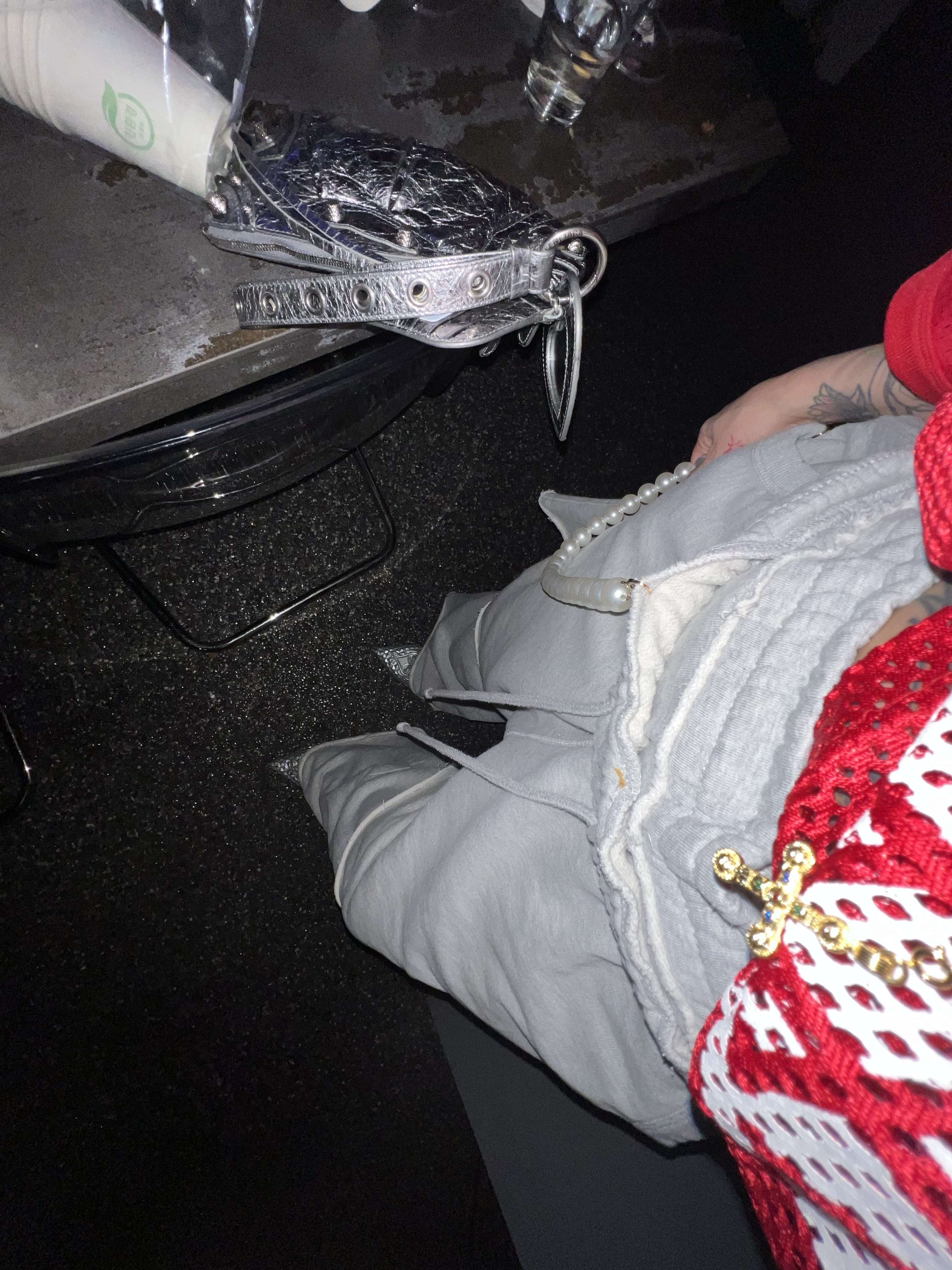 (W) Melissa x Y Project Court Shoe Clear White, Supreme Lafayette Reflective Down Jacket Multicolor - 21FW 착용 스타일 - 5