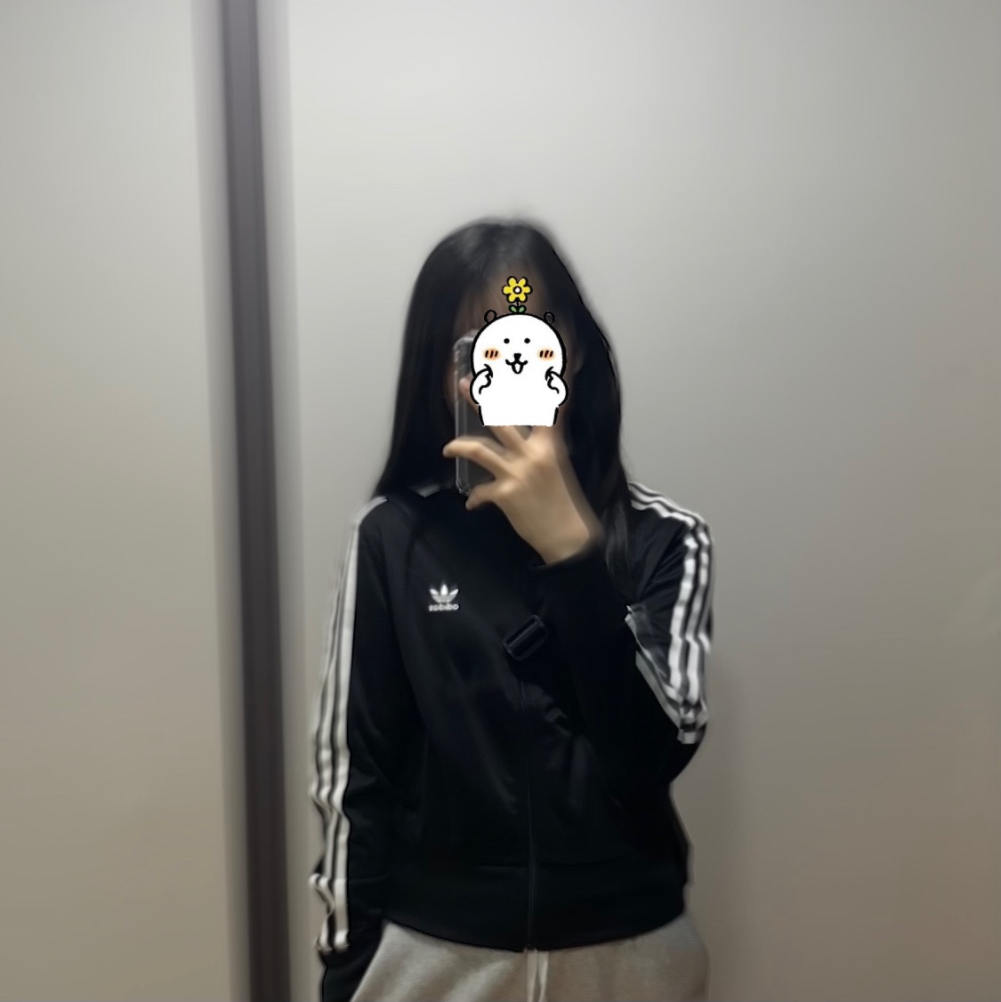 (W) Adidas Adicolor Classic Firebird Track Top Black - KR Sizing 착용 스타일 - 3