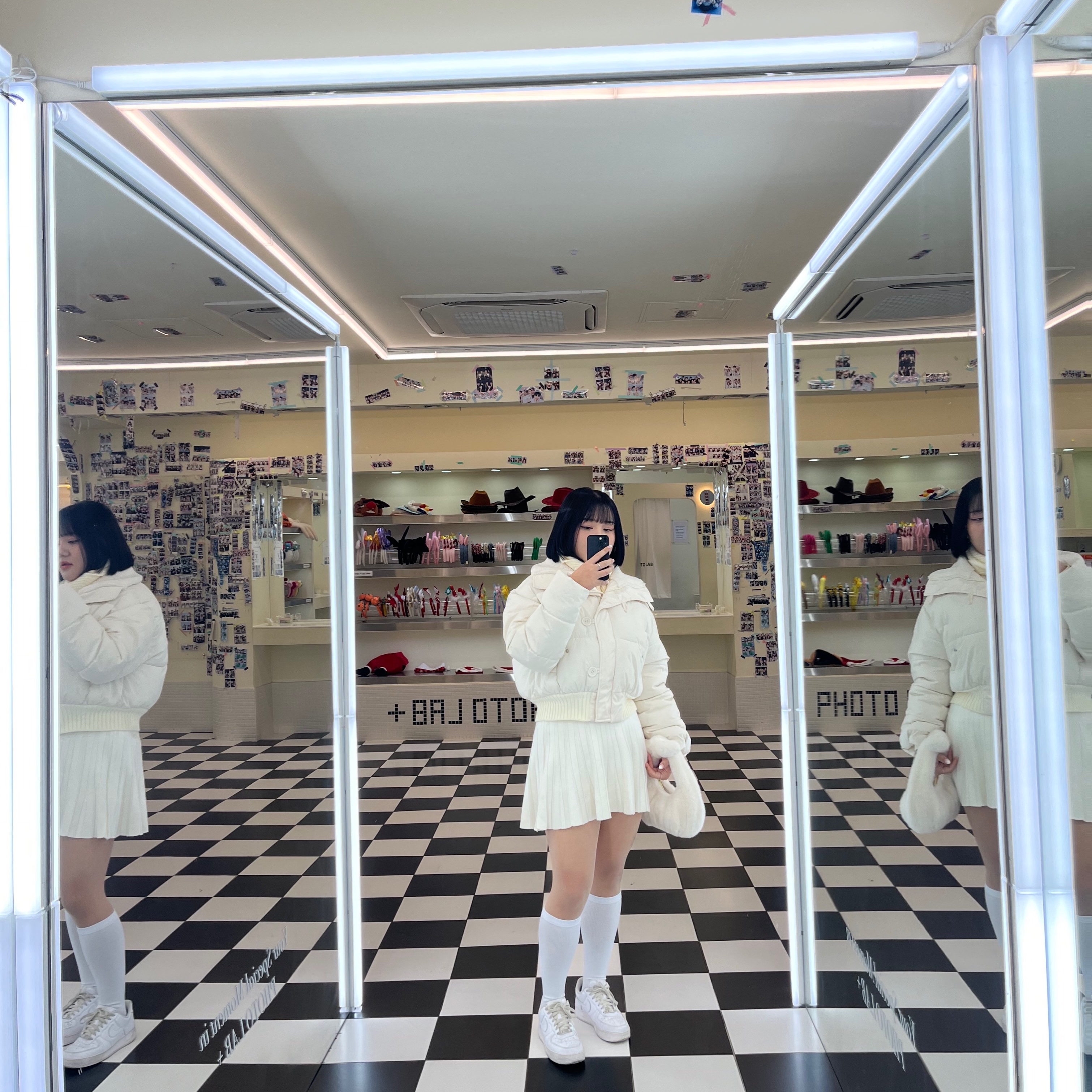 (W) Nike Air Force 1 '07 Low White 착용 스타일