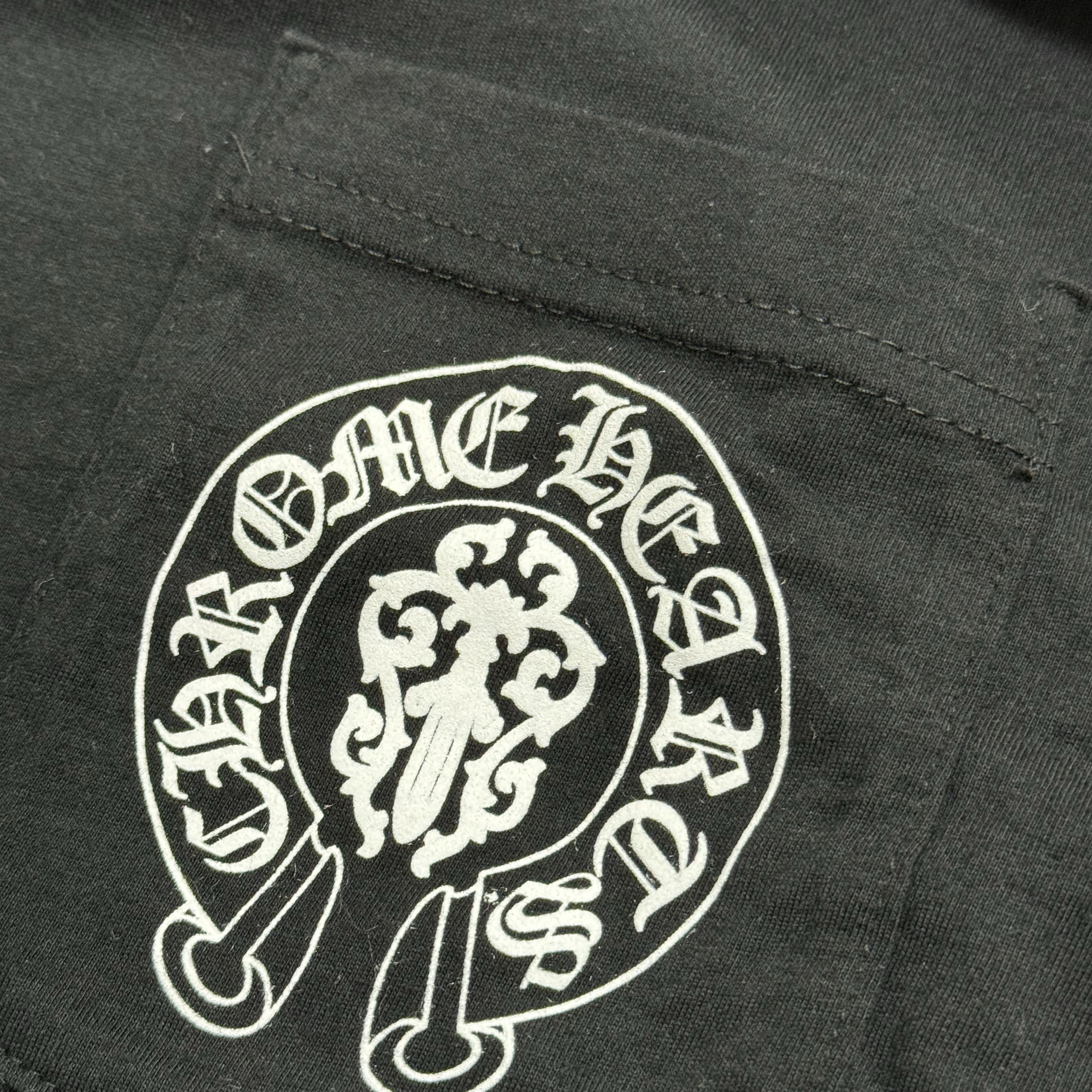 Chrome Hearts American Flag Dagger LS T-Shirt Black 착용 스타일 - 2