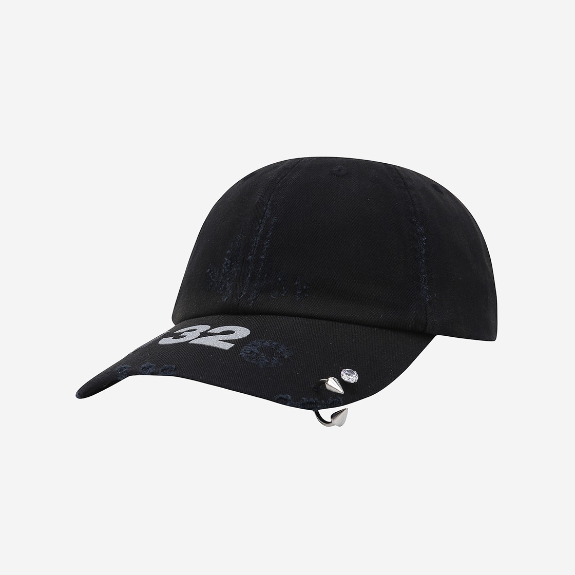 032c Multimedia Cap Washed Black 상세 이미지 2