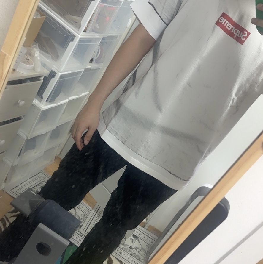 Supreme x MM6 Maison Margiela Box Logo T-Shirt White - 24SS 착용 스타일 - 1