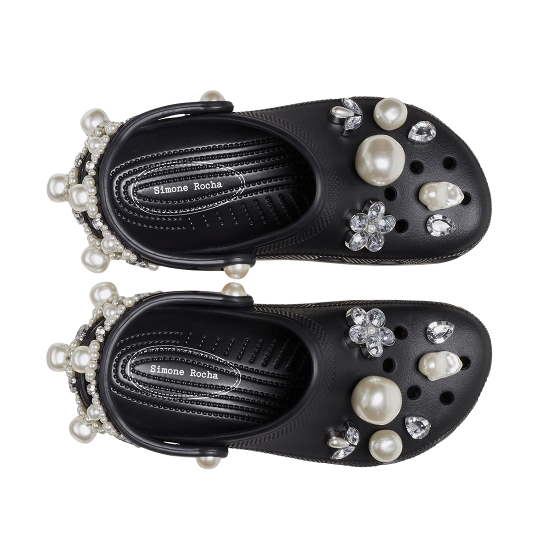 (W) 크록스 x 시몬 로샤 클래식 클로그 블랙((W) Crocs x Simone Rocha Classic Clog Black) - 2
