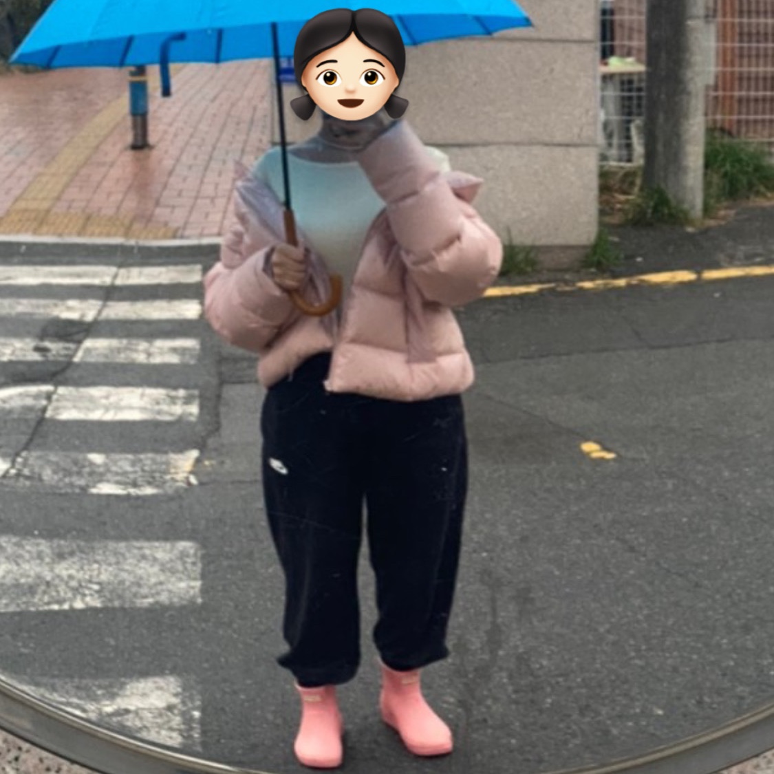 (W) Hunter Play Short Wellington Boots Pink Fizz 착용 스타일 - 3