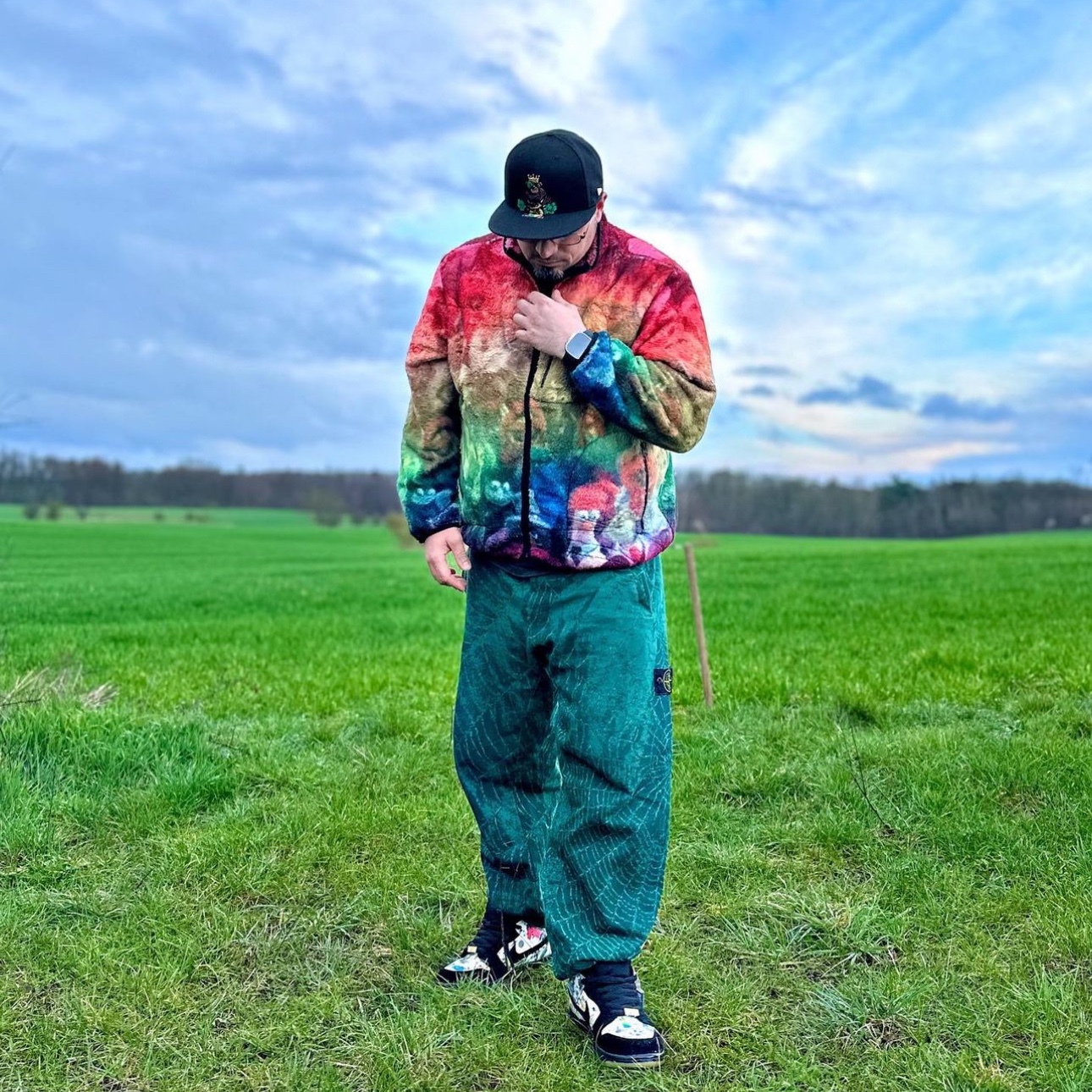 Supreme Muppets Fleece Jacket Multicolor - 24SS 착용 스타일 - 1