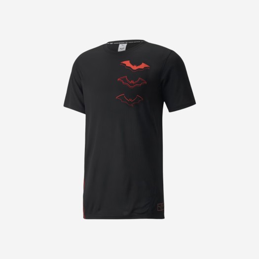 푸마 x 배트맨 퍼포레이티드 트레이닝 티셔츠 블랙