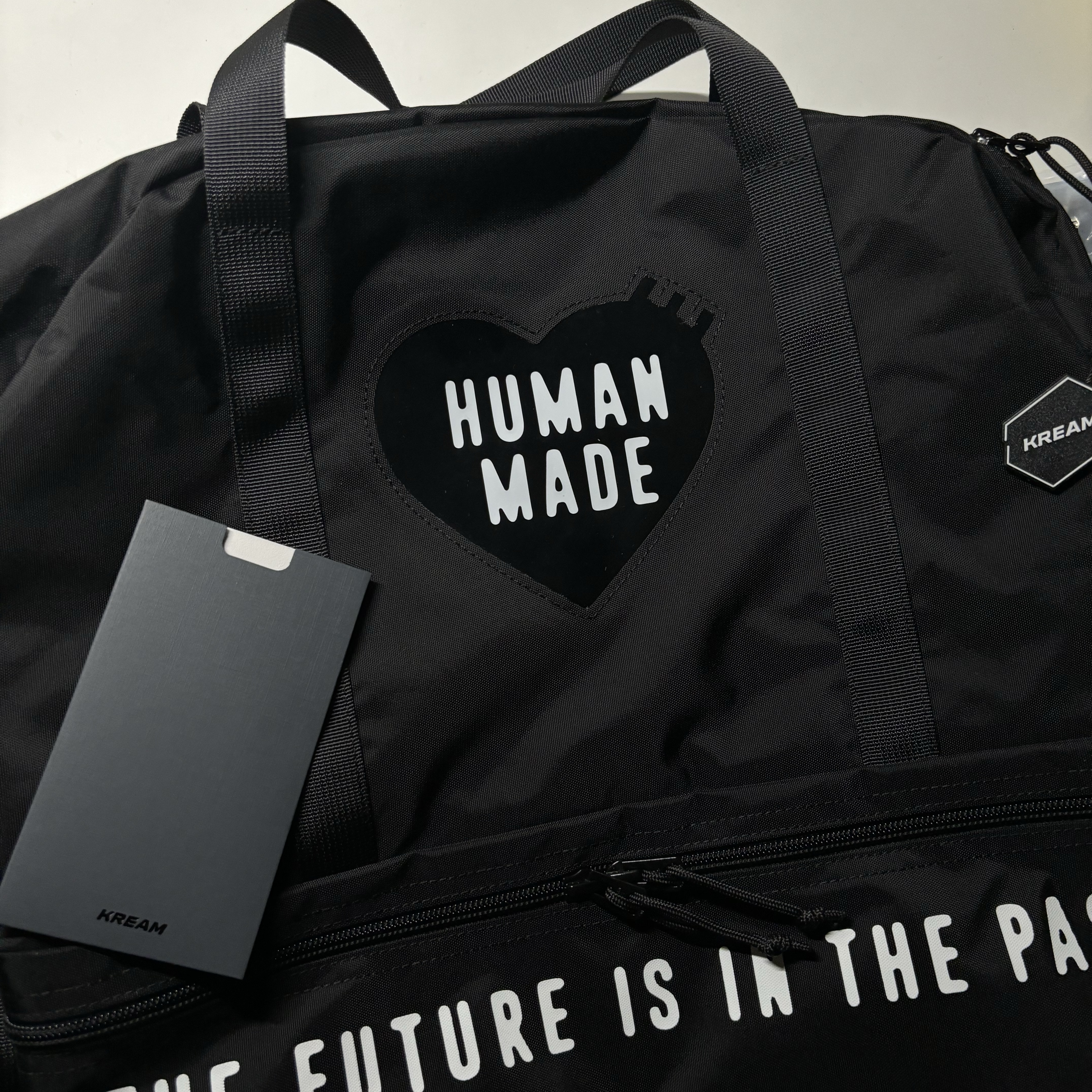 Human Made Boston Bag Black 착용 스타일