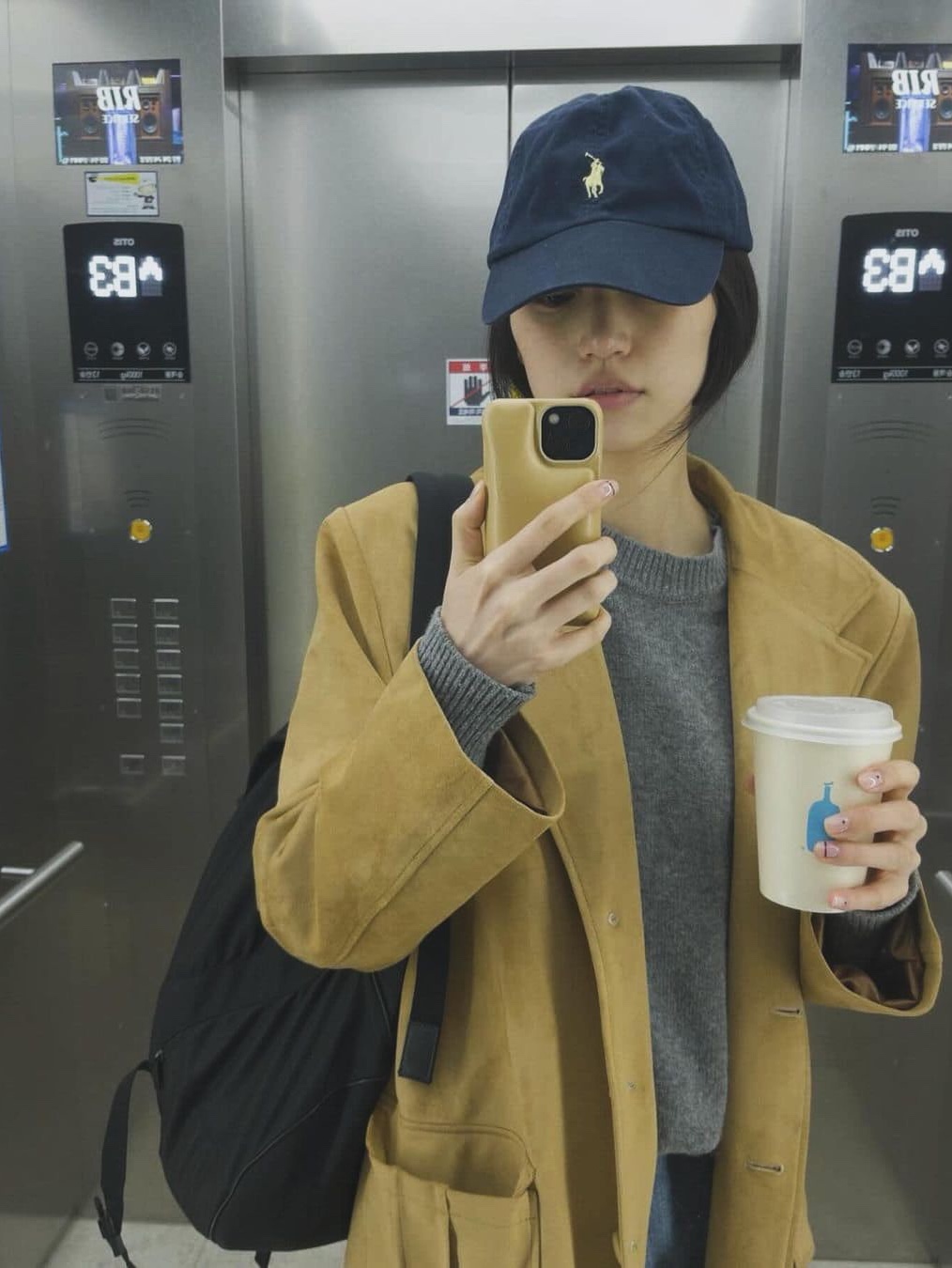 [30% 적립] Polo Ralph Lauren Cotton Chino Ball Cap Newport Navy, [30%적립] Polo Ralph Lauren Cotton Chino Ball Cap Black 착용 스타일 - 2