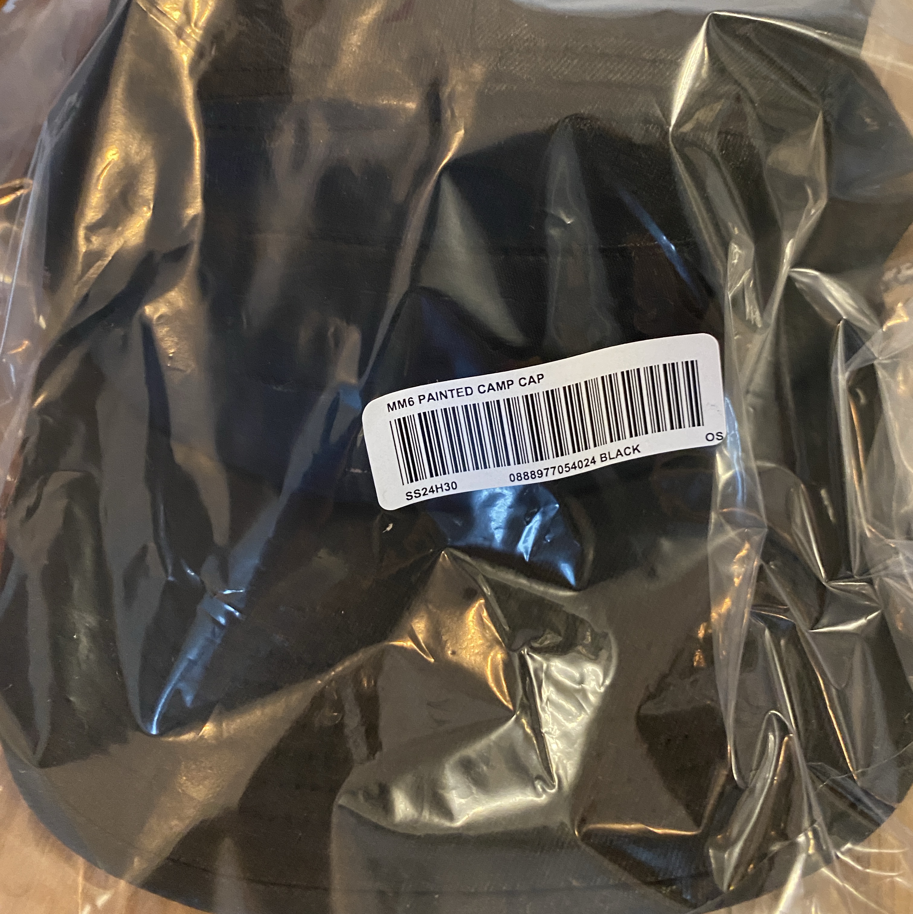 Supreme x MM6 Maison Margiela Painted Camp Cap Black - 24SS 착용 스타일 - 4